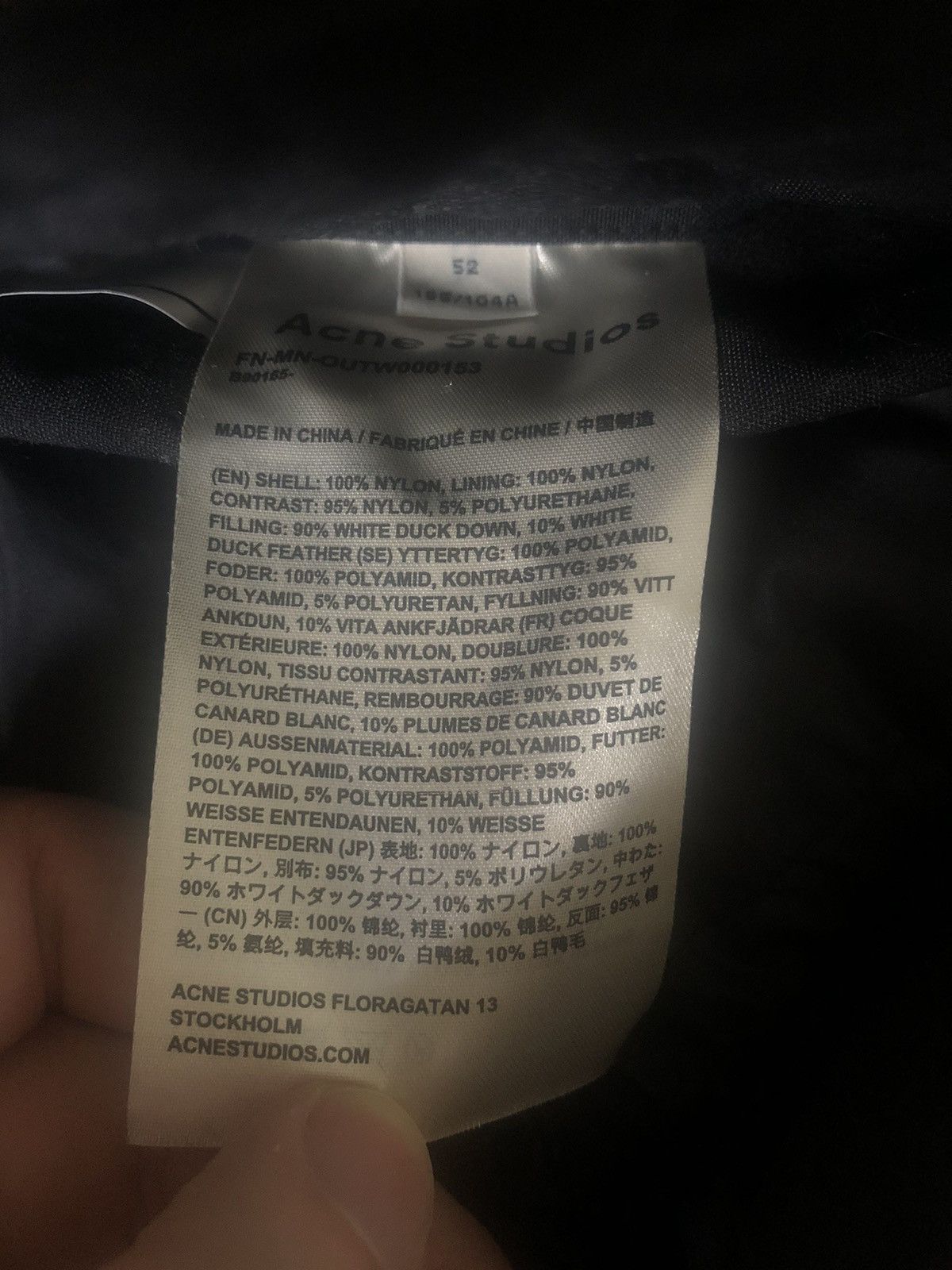 Acne Studios Acne Omni Down Jacket Size US L / EU 52-54 / 3 - 8 Thumbnail