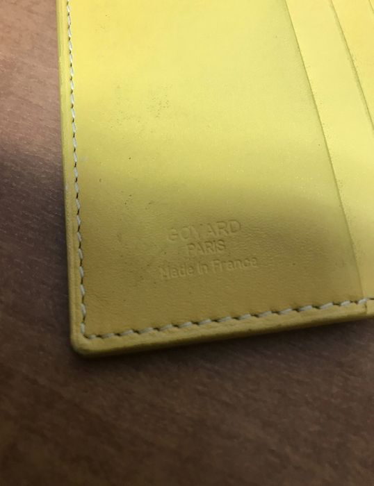 Goyard Saint Marc Card Holder Yellow