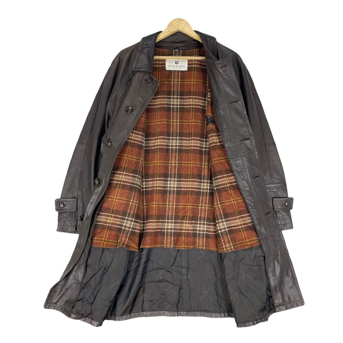 Pierre Balmain 🔥PIERRE BALMAIN SYNTHETIC LEATHER BUTTON JACKET Size US L / EU 52-54 / 3 - 6 Thumbnail