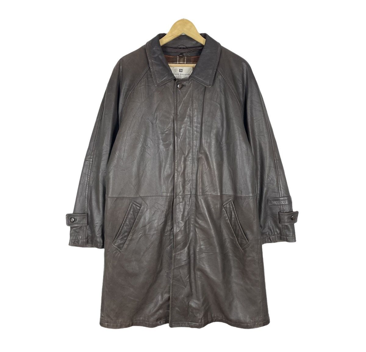 Pierre Balmain 🔥PIERRE BALMAIN SYNTHETIC LEATHER BUTTON JACKET Size US L / EU 52-54 / 3 - 2 Thumbnail