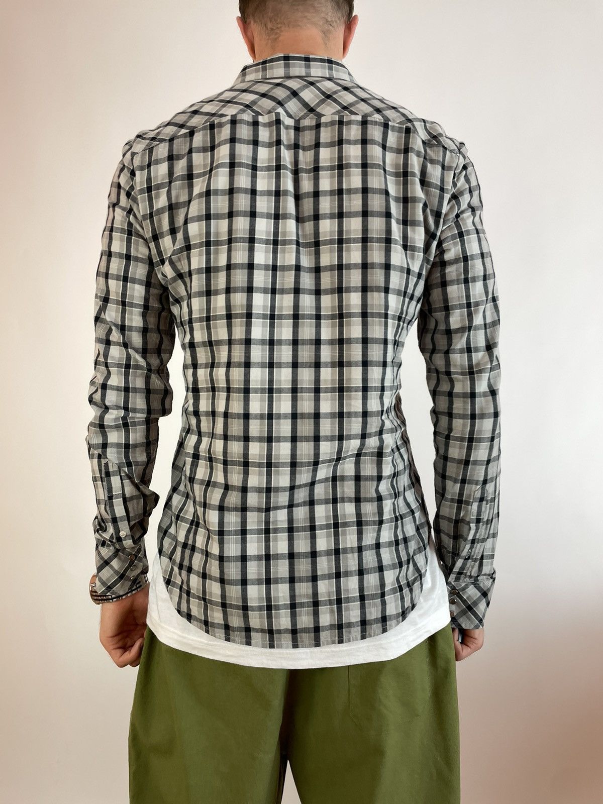 Diesel Mens plaid shirt Diesel slim fit long sleeve size XL Size US XL / EU 56 / 4 - 5 Thumbnail