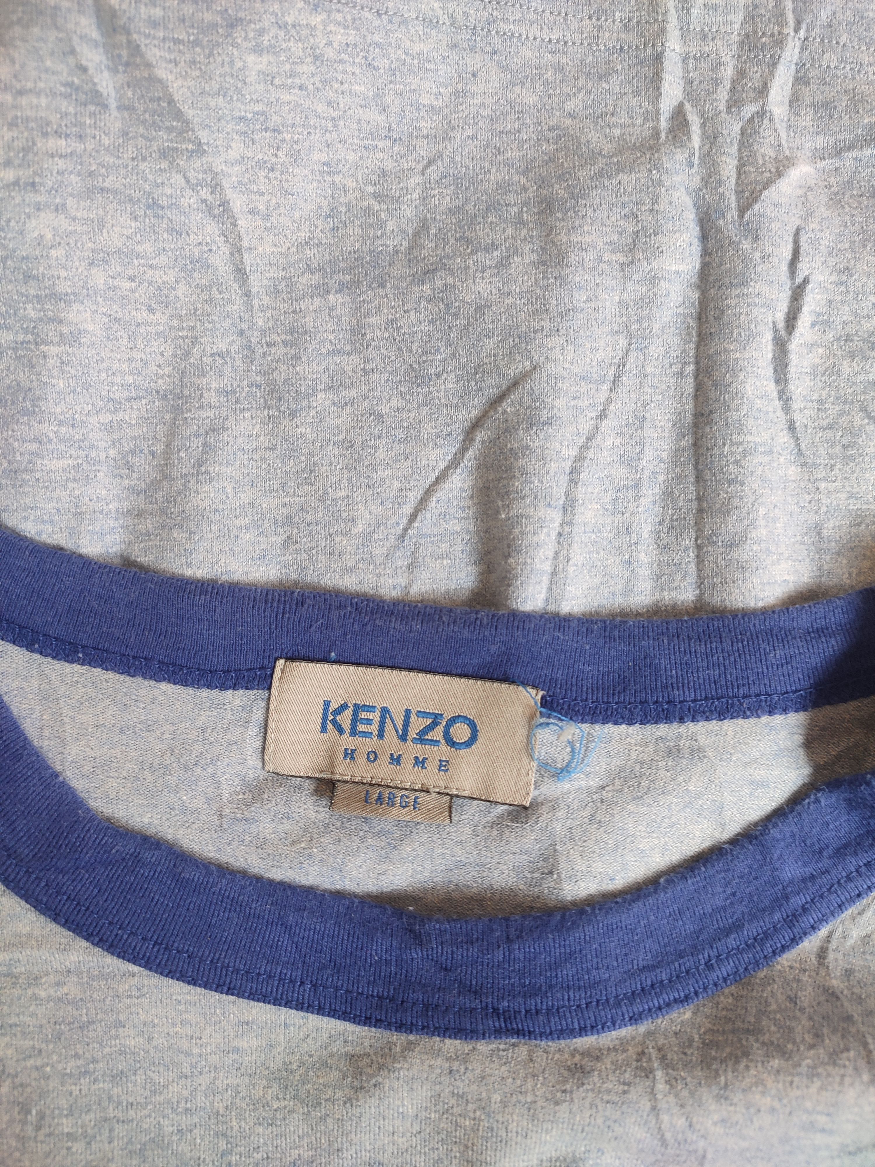 Kenzo × Vintage VINTAGE KENZO RINGER TEE Size US L / EU 52-54 / 3 - 4 Thumbnail
