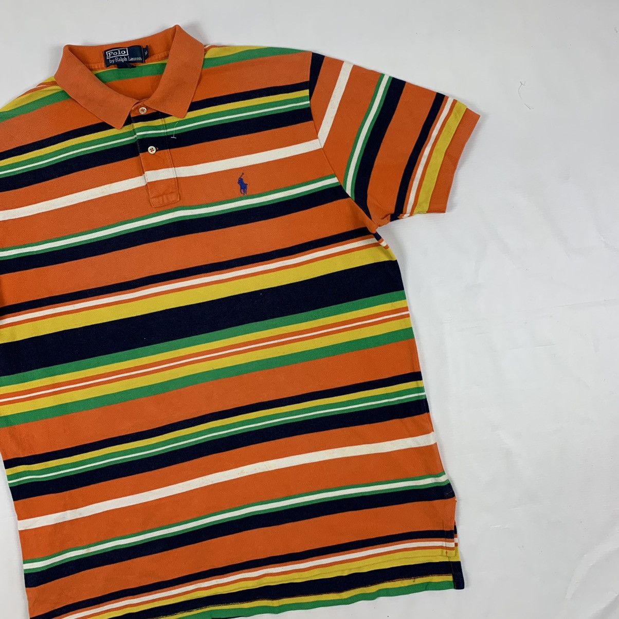 Polo Ralph Lauren × Vintage Vintage Polo Ralph Lauren Stripe Shirt Size US XL / EU 56 / 4 - 3 Thumbnail