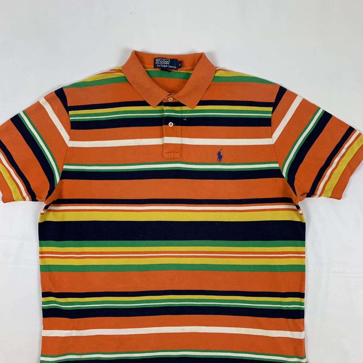 Polo Ralph Lauren × Vintage Vintage Polo Ralph Lauren Stripe Shirt Size US XL / EU 56 / 4 - 4 Thumbnail