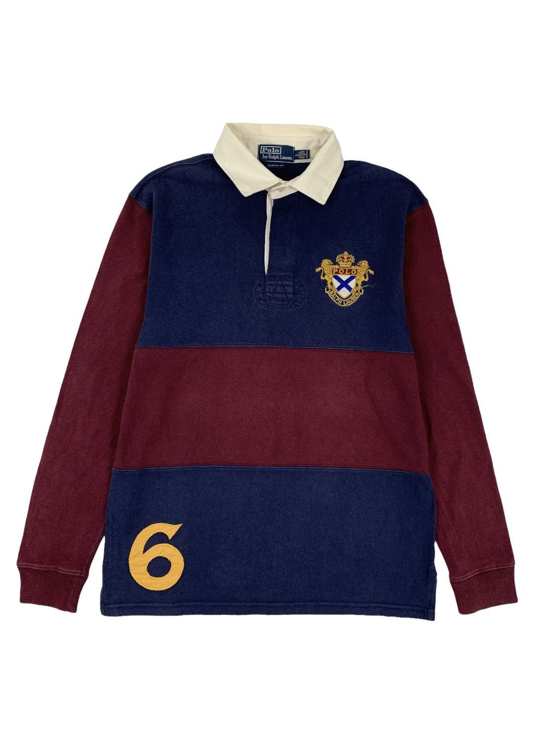 Polo Ralph Lauren Vintage Polo Ralph Lauren Long Sleeve Polo Shirt Size US L / EU 52-54 / 3 - 1 Thumbnail