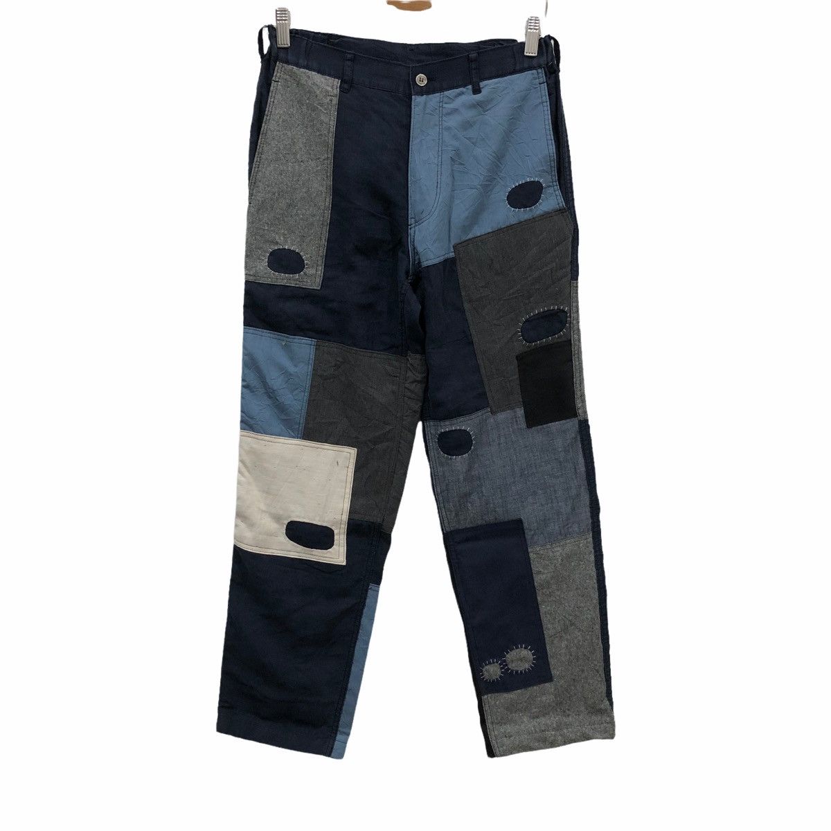 Comme des Garcons × Japanese Brand Comme Des Garcons Patchwork Trousers Pants Size US 29 - 1 Thumbnail