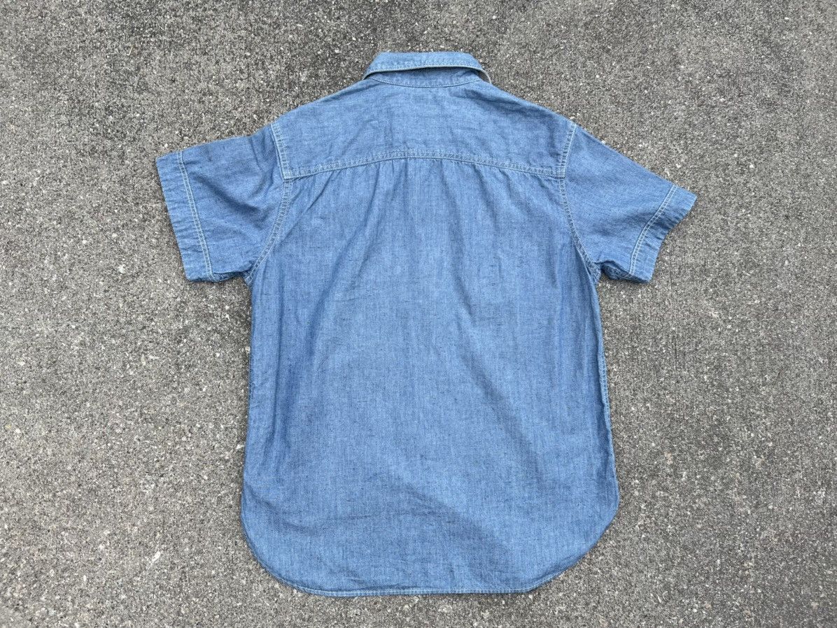 Vintage Gloster ‘ SAMPLE ‘ Japan Multi Pocket Chambray Work Shirt Size US M / EU 48-50 / 2 - 2 Thumbnail