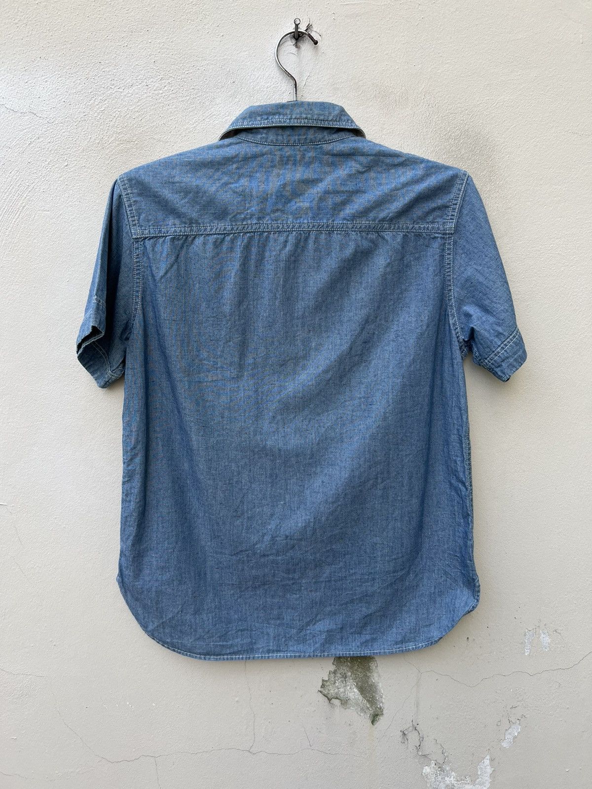 Vintage Gloster ‘ SAMPLE ‘ Japan Multi Pocket Chambray Work Shirt Size US M / EU 48-50 / 2 - 9 Thumbnail