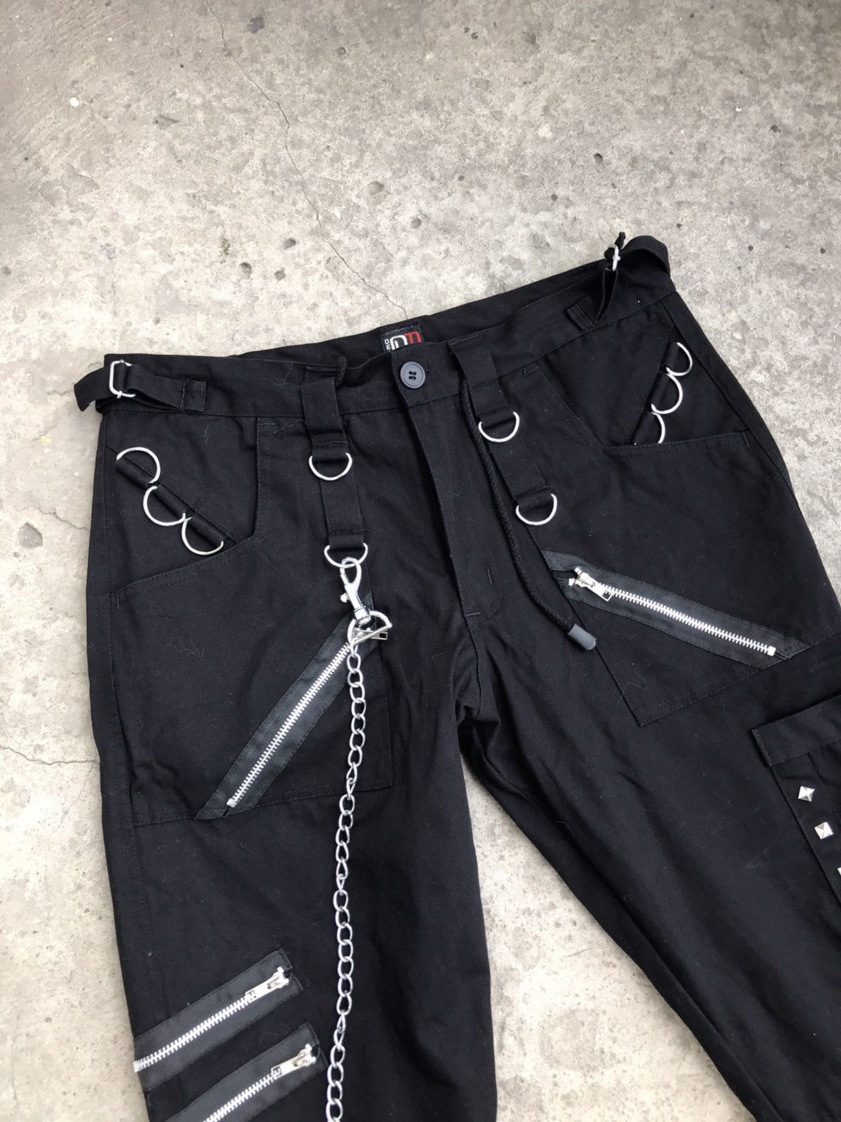 Japanese Brand × Vintage Dead Threads Bondage Zipper Cargo Pants Size US 32 / EU 48 - 4 Thumbnail