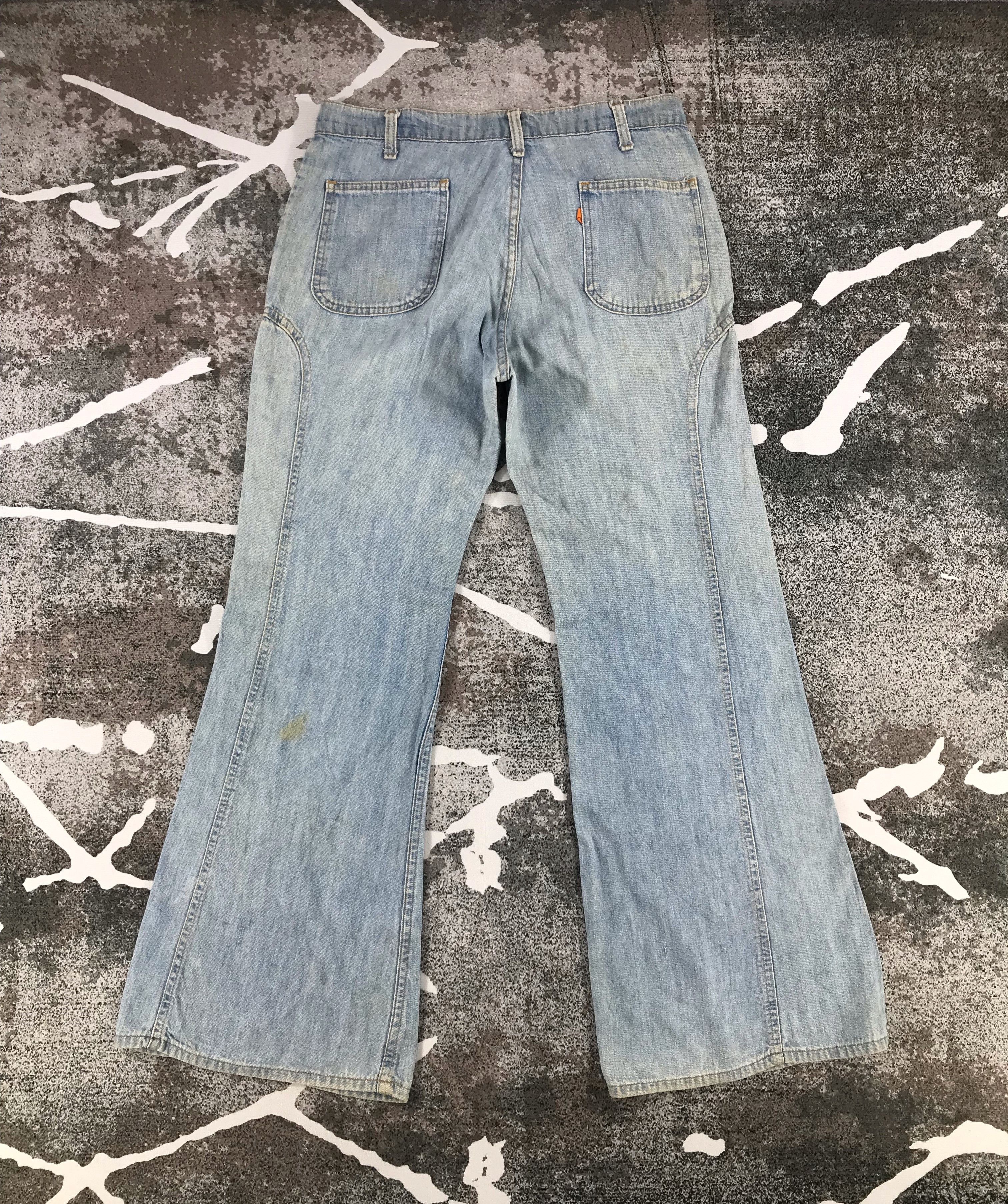 Levi's Vintage 80s Levi's Orange Tab Jeans Dirty Flare Denim KJ687 Size US 32 / EU 48 - 2 Thumbnail