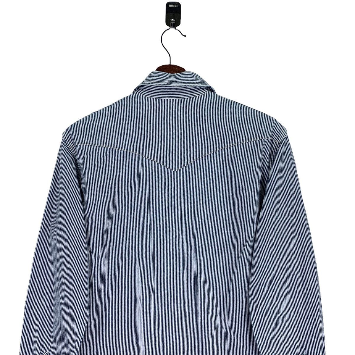 Blue Blue Japan × Japanese Brand VINTAGE BLUE BLUE JAPAN INDIGO WESTERN BUTTON OXFORD SHIRT Size US M / EU 48-50 / 2 - 8 Thumbnail