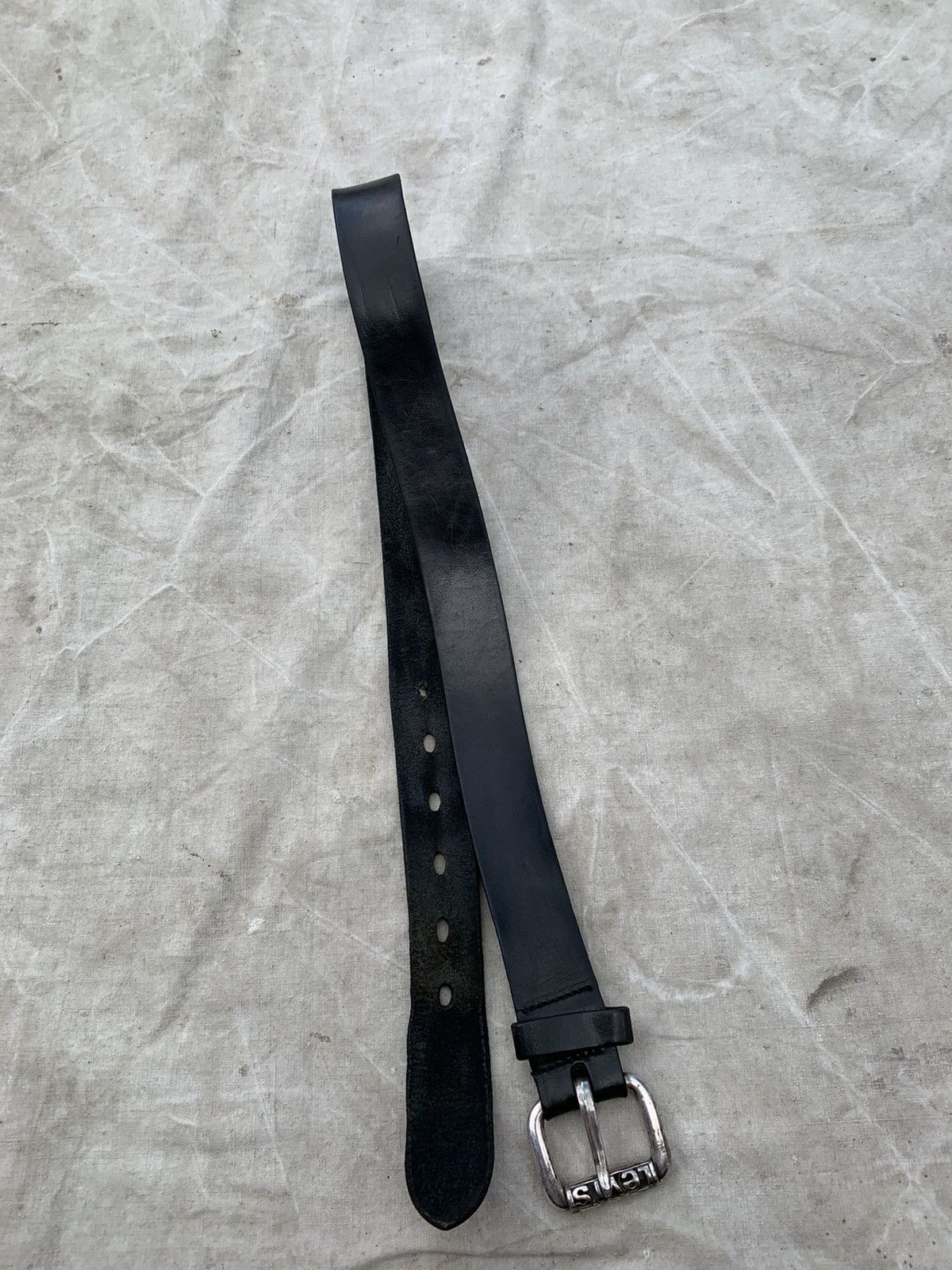 Levi's Vintage Levis Logo Buckle Leather Belt Size ONE SIZE - 4 Thumbnail