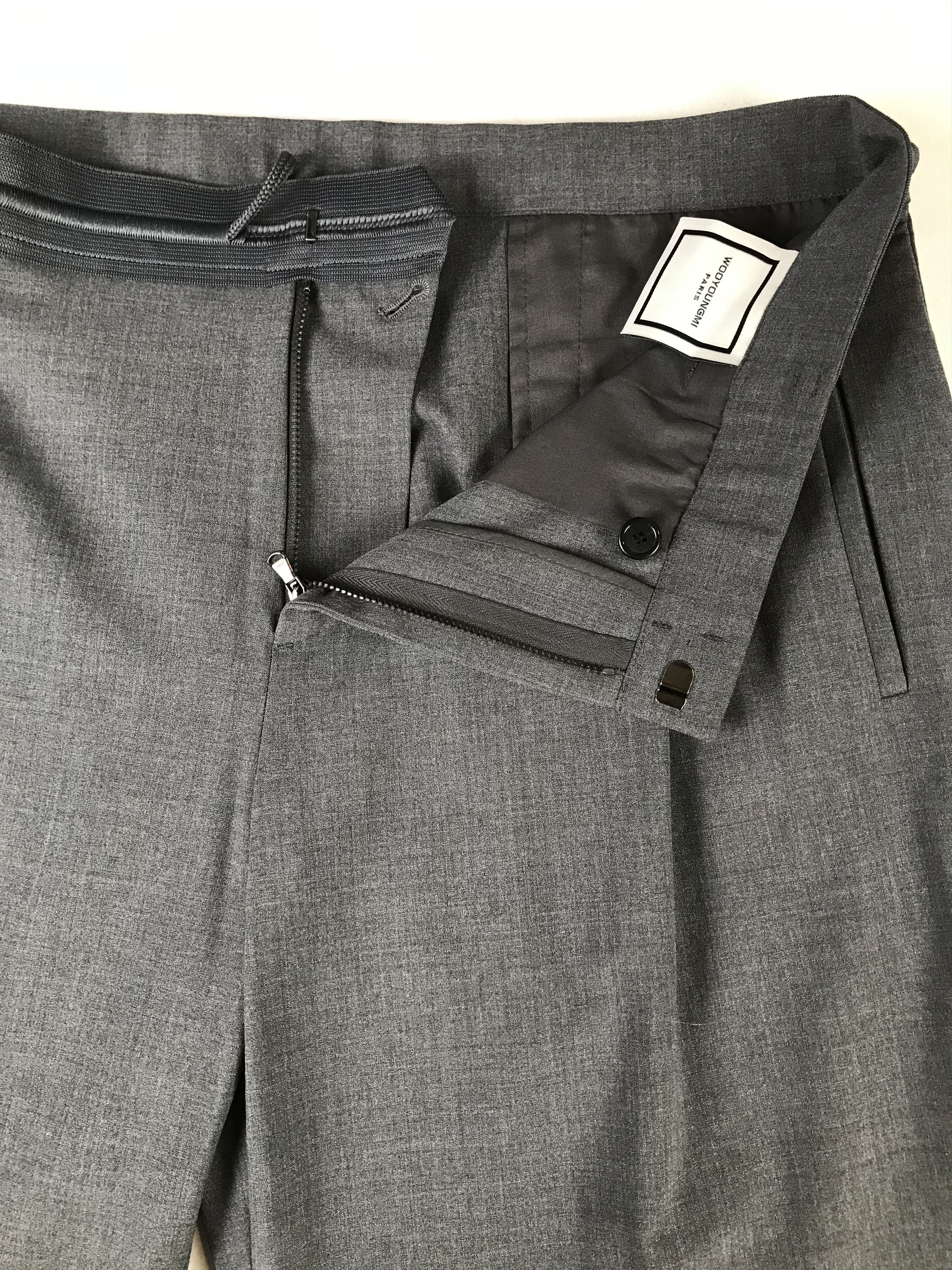 Wooyoungmi Men's Grey Wooyoungmi Smart Trousers Size US 34 / EU 50 - 5 Thumbnail