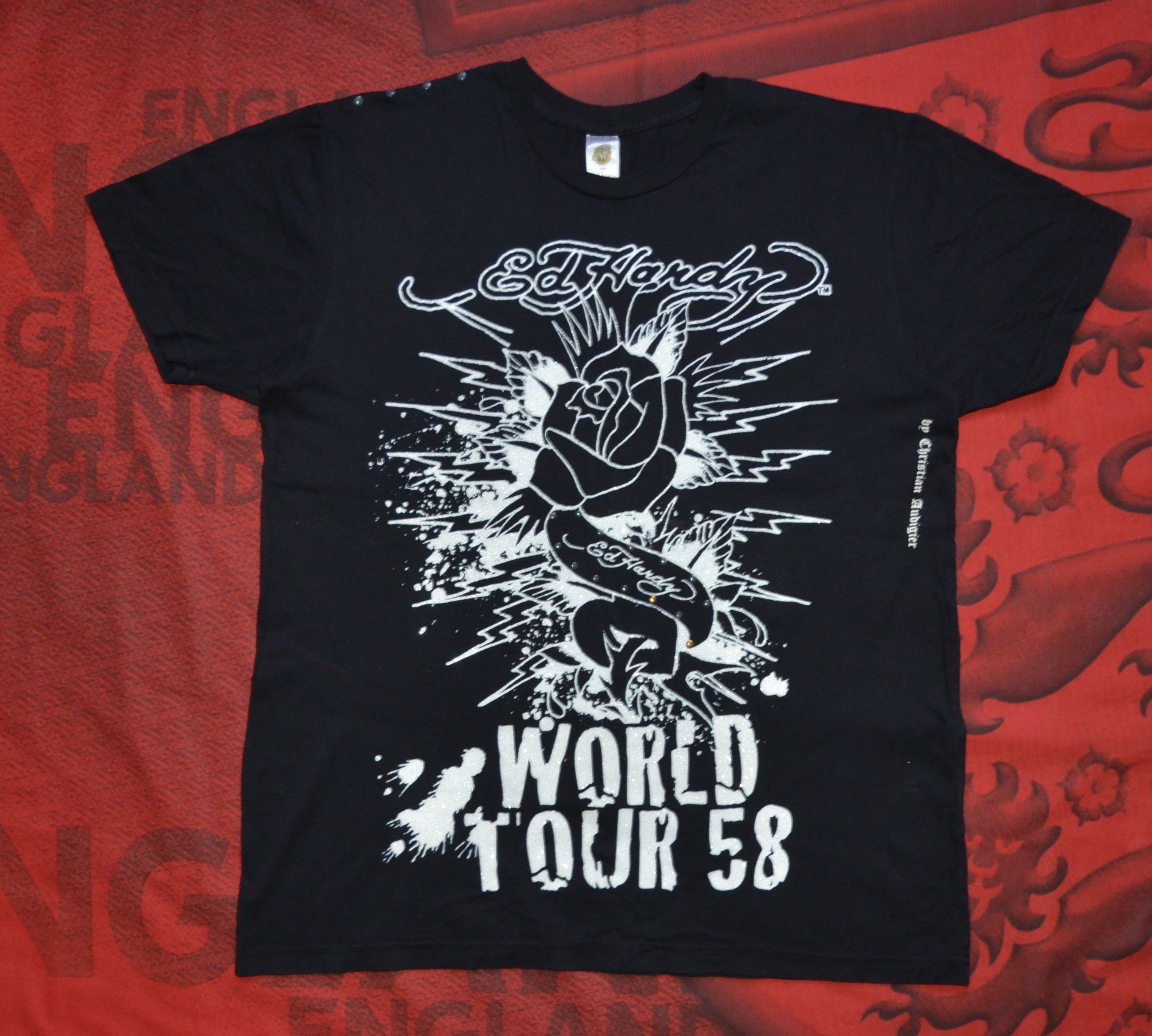 Christian Audigier Ed Hardy By Christian Audigier Men's T-Shirt Size L Fashion Size US L / EU 52-54 / 3 - 24 Thumbnail