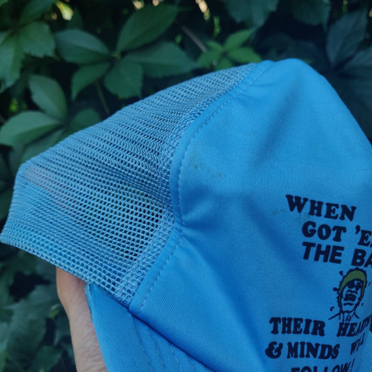 Vintage Vintage Hat 'Got 'em by the balls' Joke Trucker Cap 80s Size ONE SIZE - 7 Thumbnail