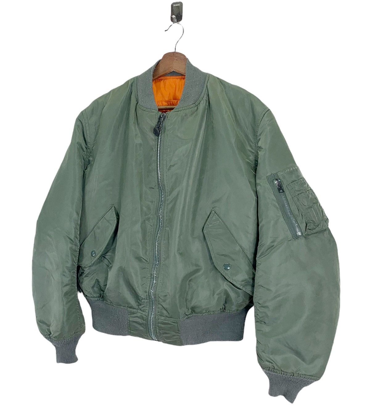 Alpha Industries VINTAGE ALPHA INDUSTRIES MILITARY BOMBER JACKET Size US L / EU 52-54 / 3 - 2 Thumbnail