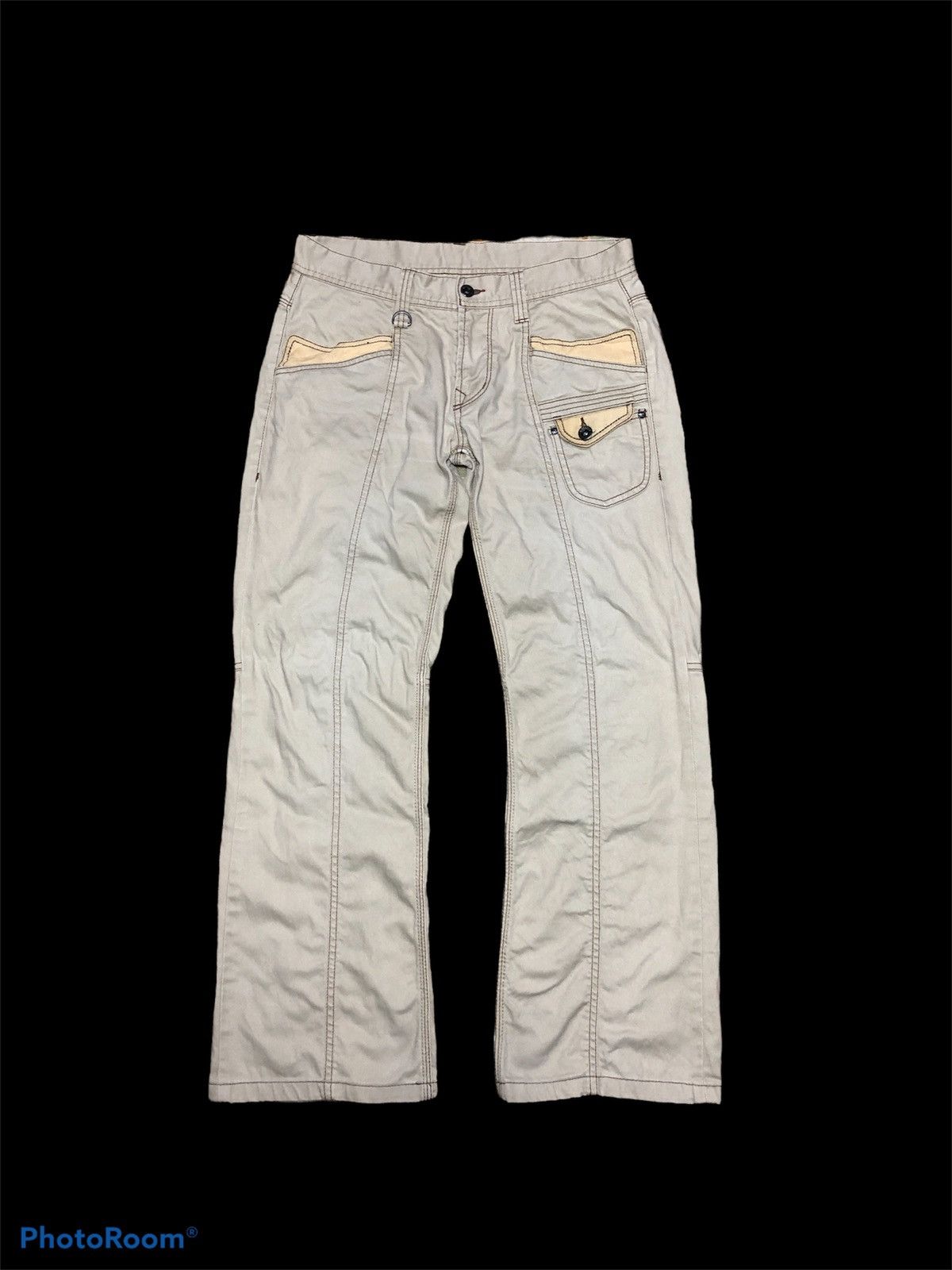 HIDEAWAYS × Nicole Club HIDEAWAYS NICOLE PATCHWORK PANTS Size US 32 / EU 48 - 1 Thumbnail