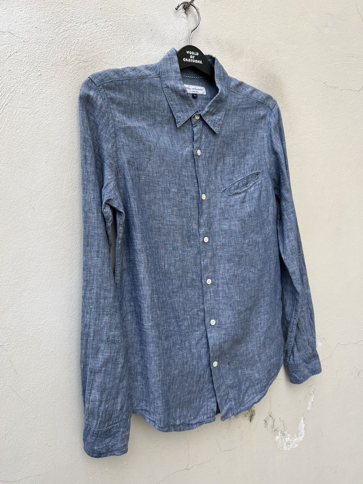 Vintage Nano Universe Japan 100% Linen Chambray Shirt Size US M / EU 48-50 / 2 - 9 Thumbnail