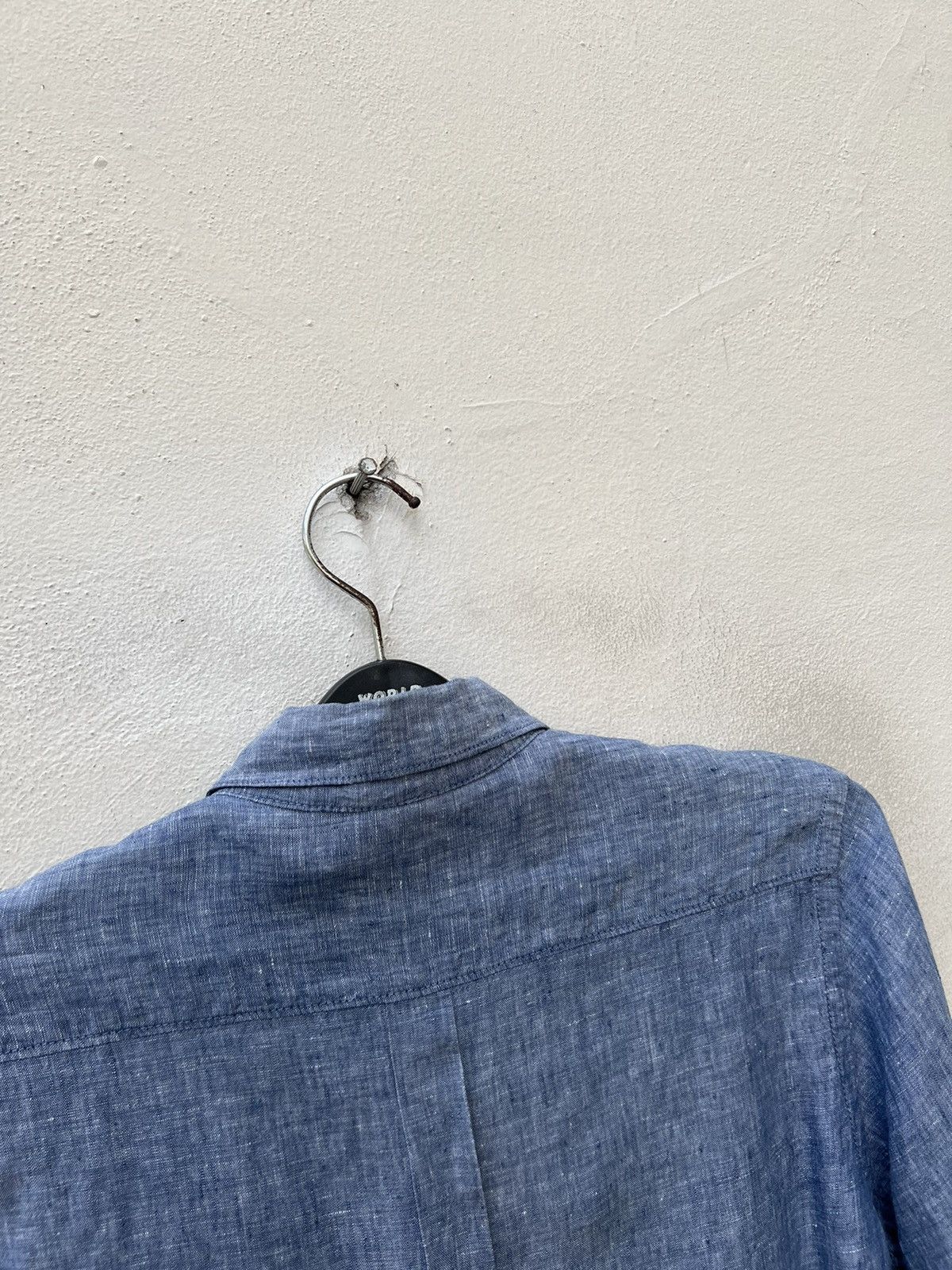 Vintage Nano Universe Japan 100% Linen Chambray Shirt Size US M / EU 48-50 / 2 - 13 Thumbnail