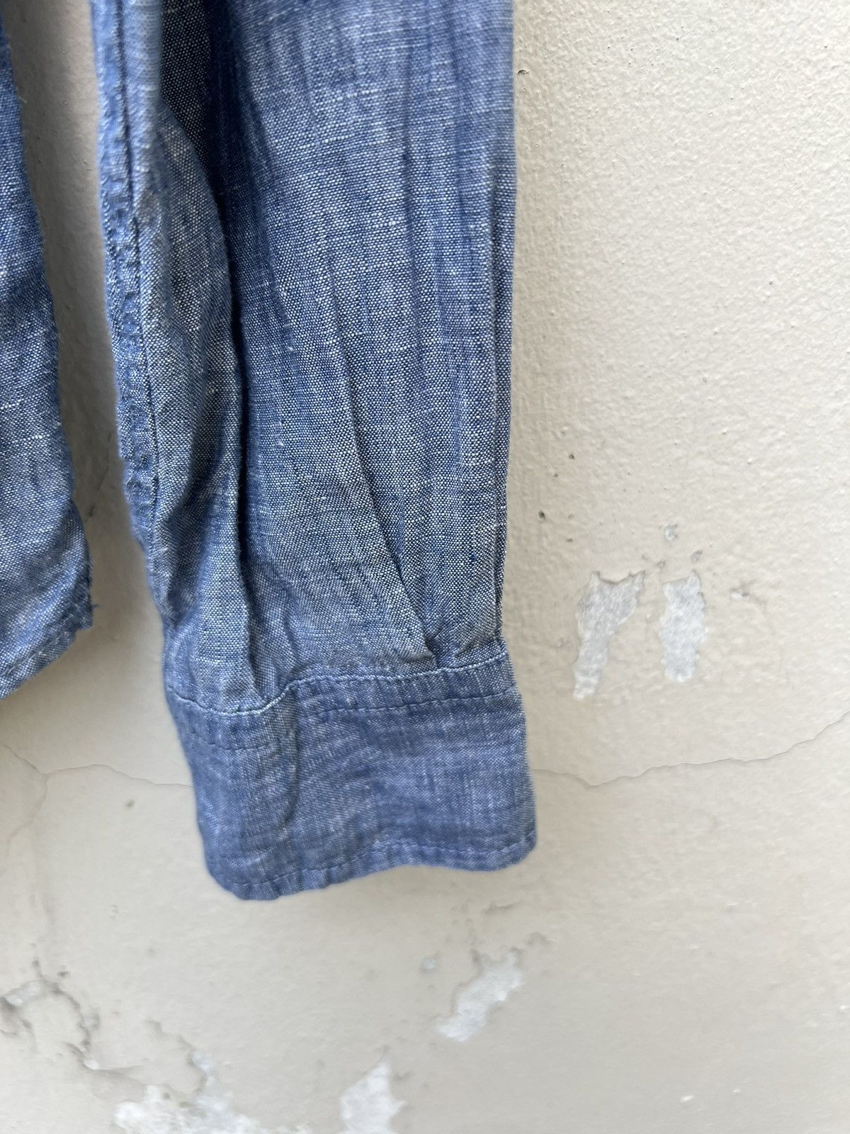 Vintage Nano Universe Japan 100% Linen Chambray Shirt Size US M / EU 48-50 / 2 - 11 Thumbnail