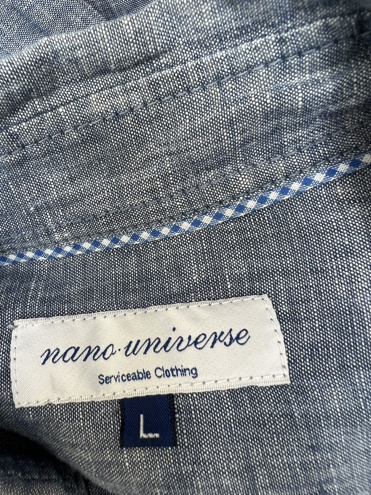 Vintage Nano Universe Japan 100% Linen Chambray Shirt Size US M / EU 48-50 / 2 - 15 Thumbnail