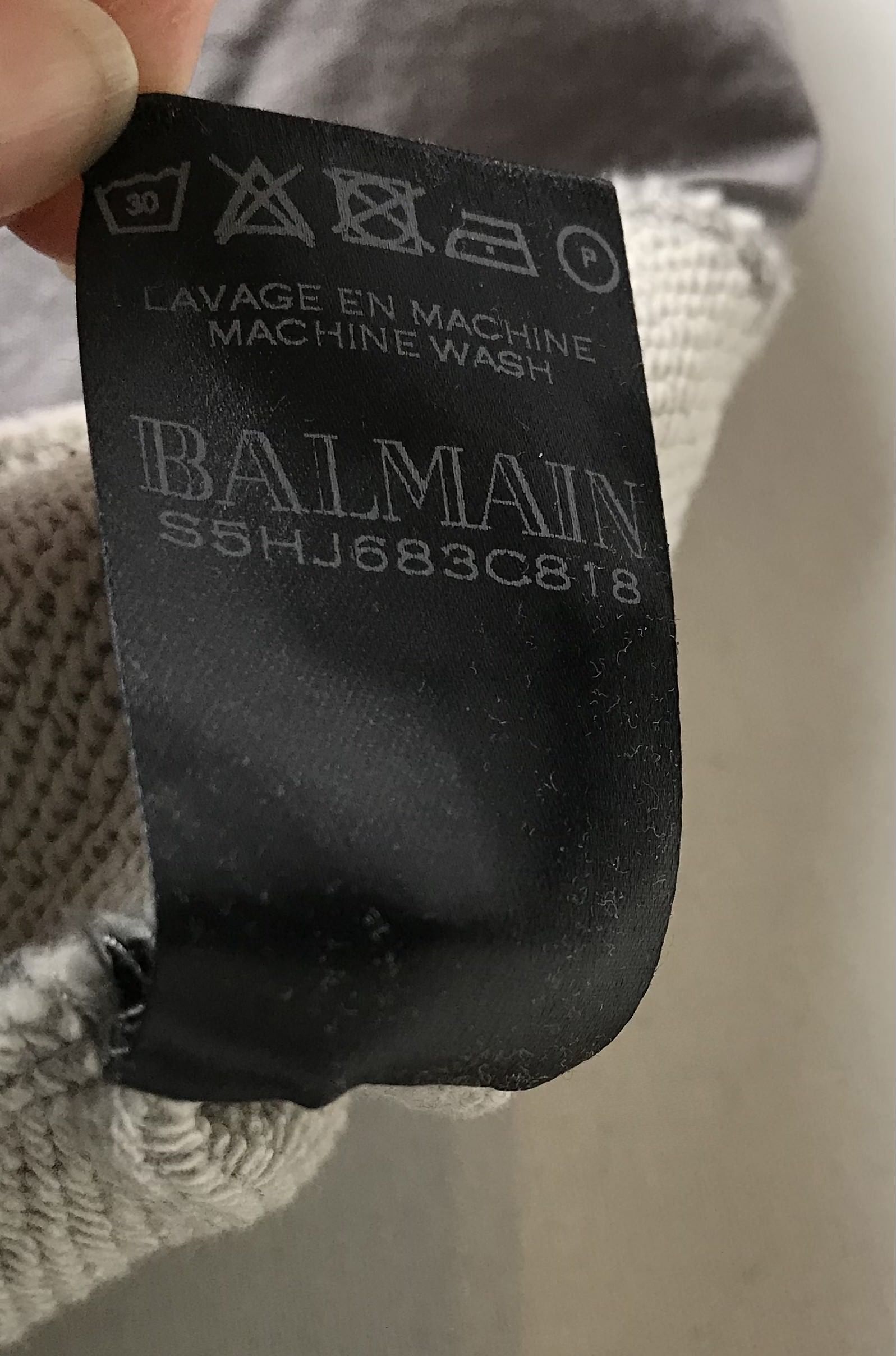Balmain Men's Grey Balmain Sweatpants Size US 36 / EU 52 - 10 Thumbnail