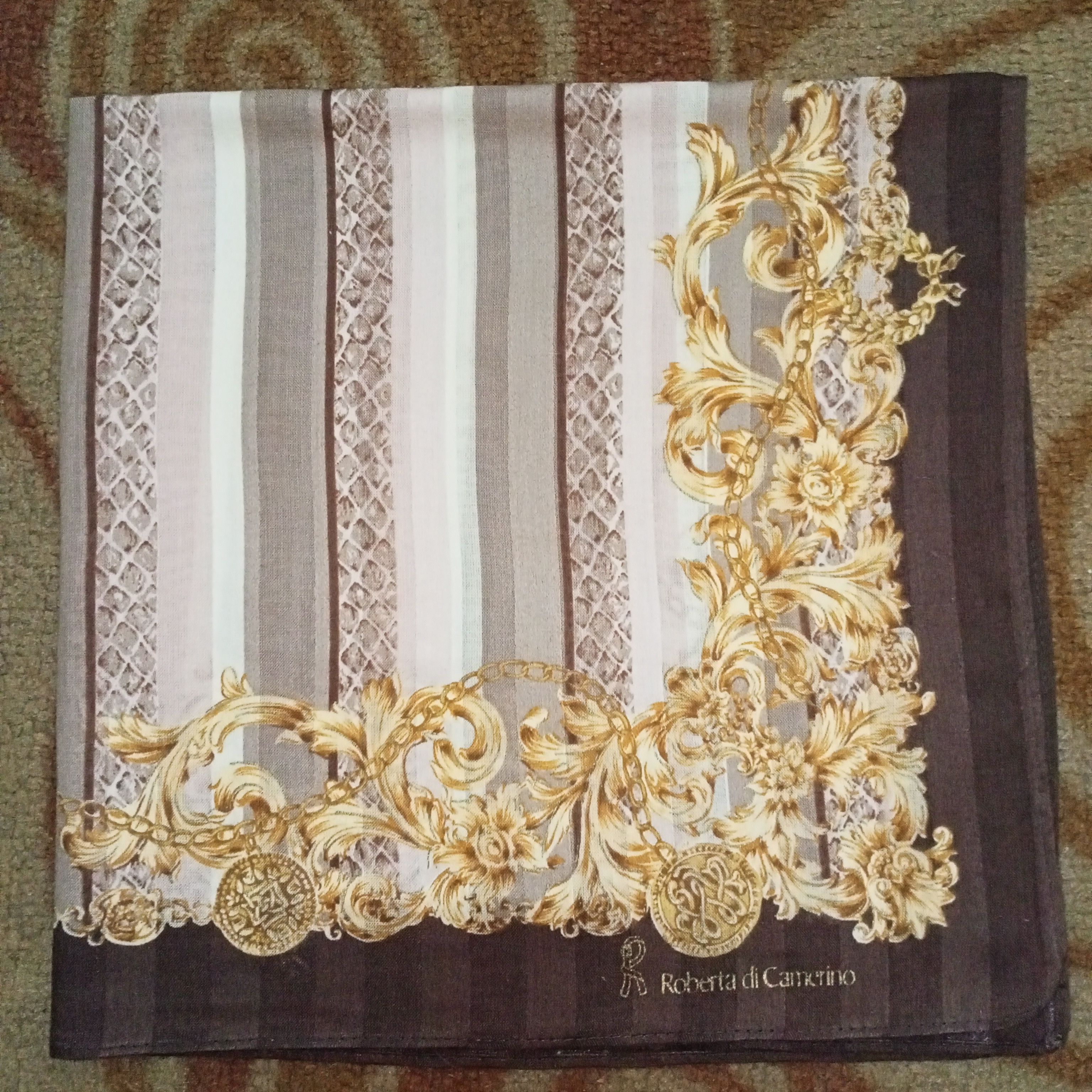 Roberta di Camerino Roberta Di Camerino Handkerchief Neckerchief Pocket Square Size ONE SIZE - 1 Thumbnail