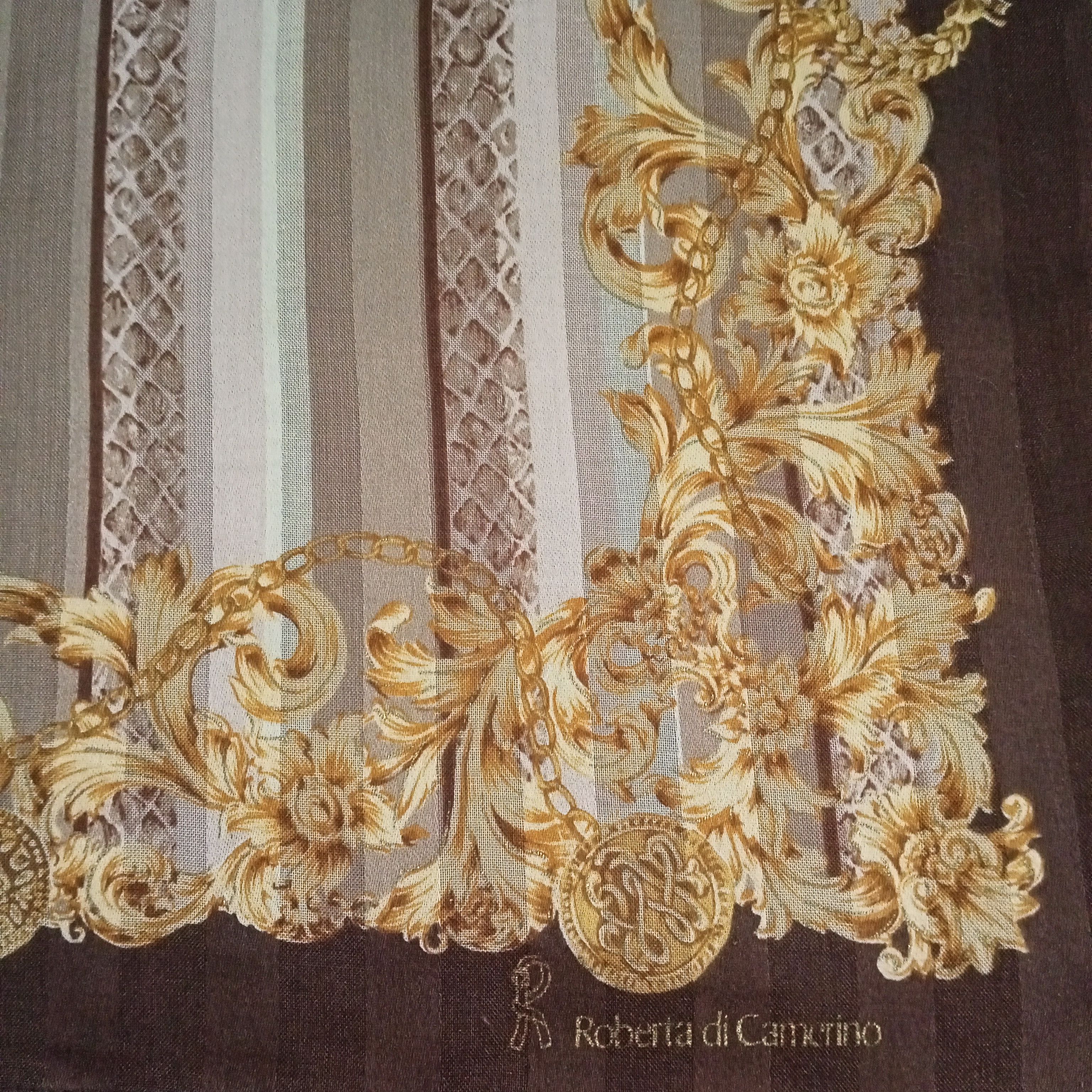Roberta di Camerino Roberta Di Camerino Handkerchief Neckerchief Pocket Square Size ONE SIZE - 4 Thumbnail