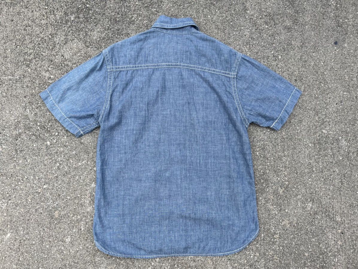 FOB Factory Fob Factory Japan Selvedge Gusset Chambray Work Shirt Size US S / EU 44-46 / 1 - 2 Thumbnail