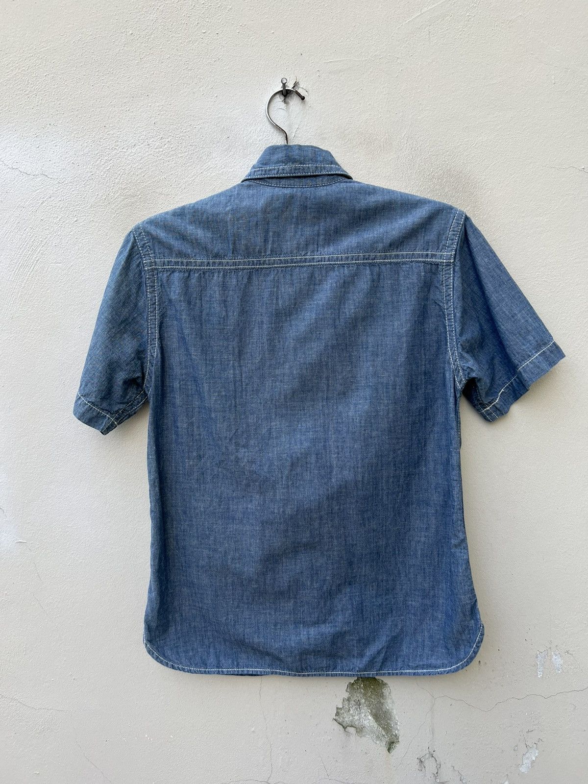 FOB Factory Fob Factory Japan Selvedge Gusset Chambray Work Shirt Size US S / EU 44-46 / 1 - 9 Thumbnail