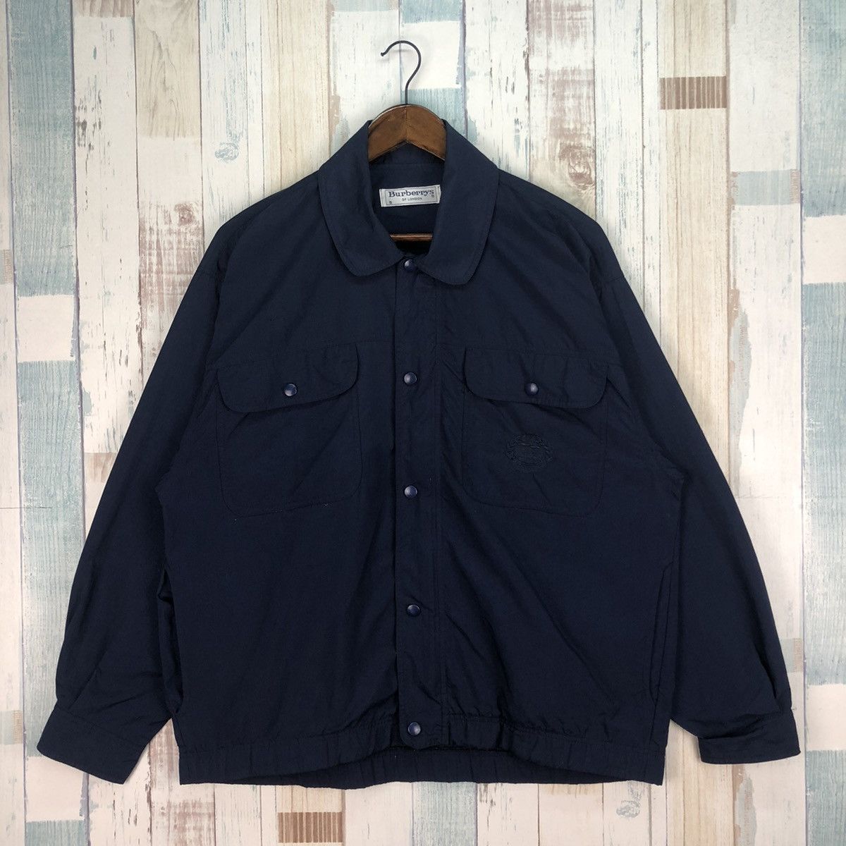 Burberry Vintage 90s Burberrys Of London Embroidery Logo Jacket Size US S / EU 44-46 / 1 - 1 Thumbnail