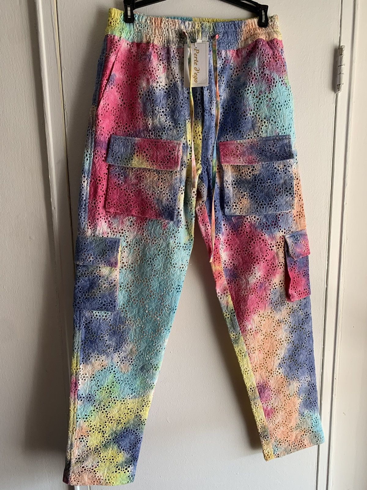 Other Perte D’ego tie dye Psychedelic cargo pant & jacket set Size US 31 - 1 Thumbnail