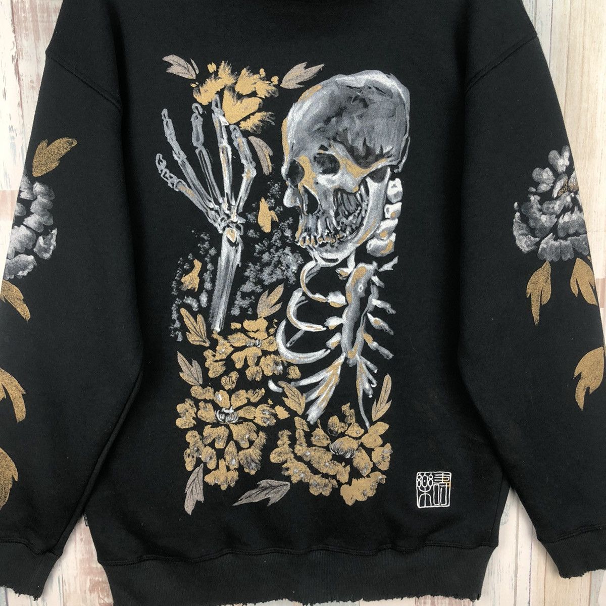 Japanese Brand Vintage Juraku Sukajan Hoodie Seditionaries Rare Design Size US L / EU 52-54 / 3 - 5 Thumbnail