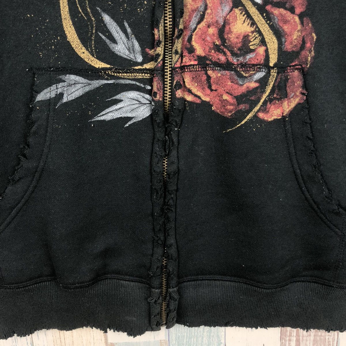 Japanese Brand Vintage Juraku Sukajan Hoodie Seditionaries Rare Design Size US L / EU 52-54 / 3 - 7 Thumbnail