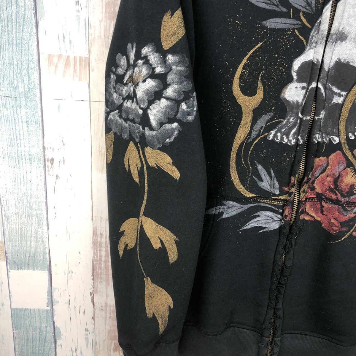 Japanese Brand Vintage Juraku Sukajan Hoodie Seditionaries Rare Design Size US L / EU 52-54 / 3 - 10 Thumbnail