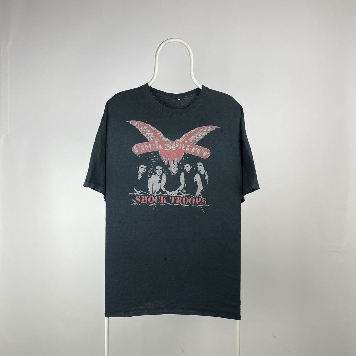 Vintage Cock Sparrer T-shirt Shock Troops Rock Band Tee Size XL | Grailed