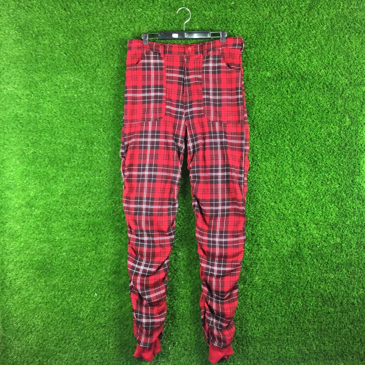 Japanese Brand ❗️RARE❗️Japanese Brand Pants Tartan Punk Design Size US 32 / EU 48 - 1 Thumbnail