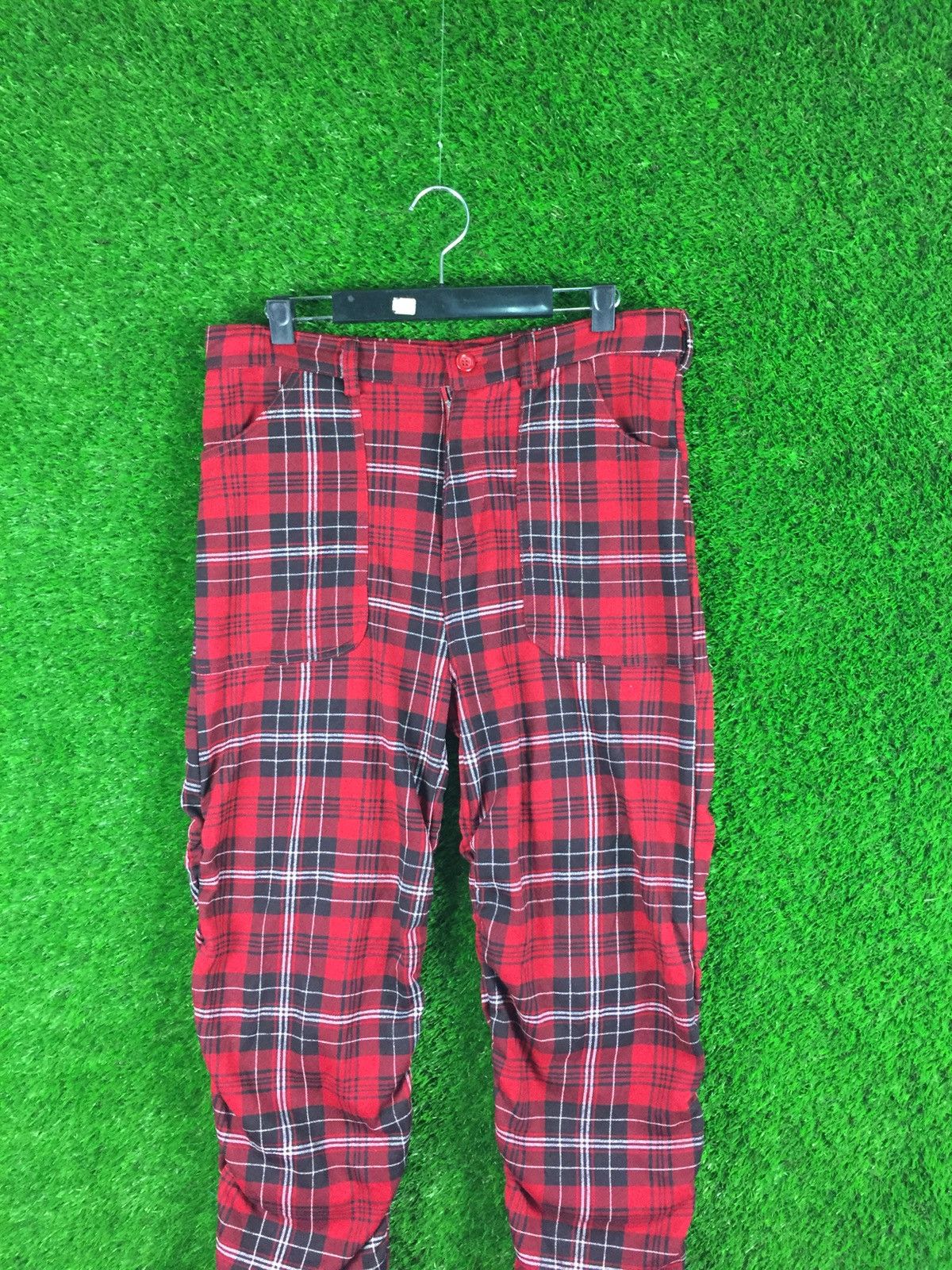 Japanese Brand ❗️RARE❗️Japanese Brand Pants Tartan Punk Design Size US 32 / EU 48 - 3 Thumbnail