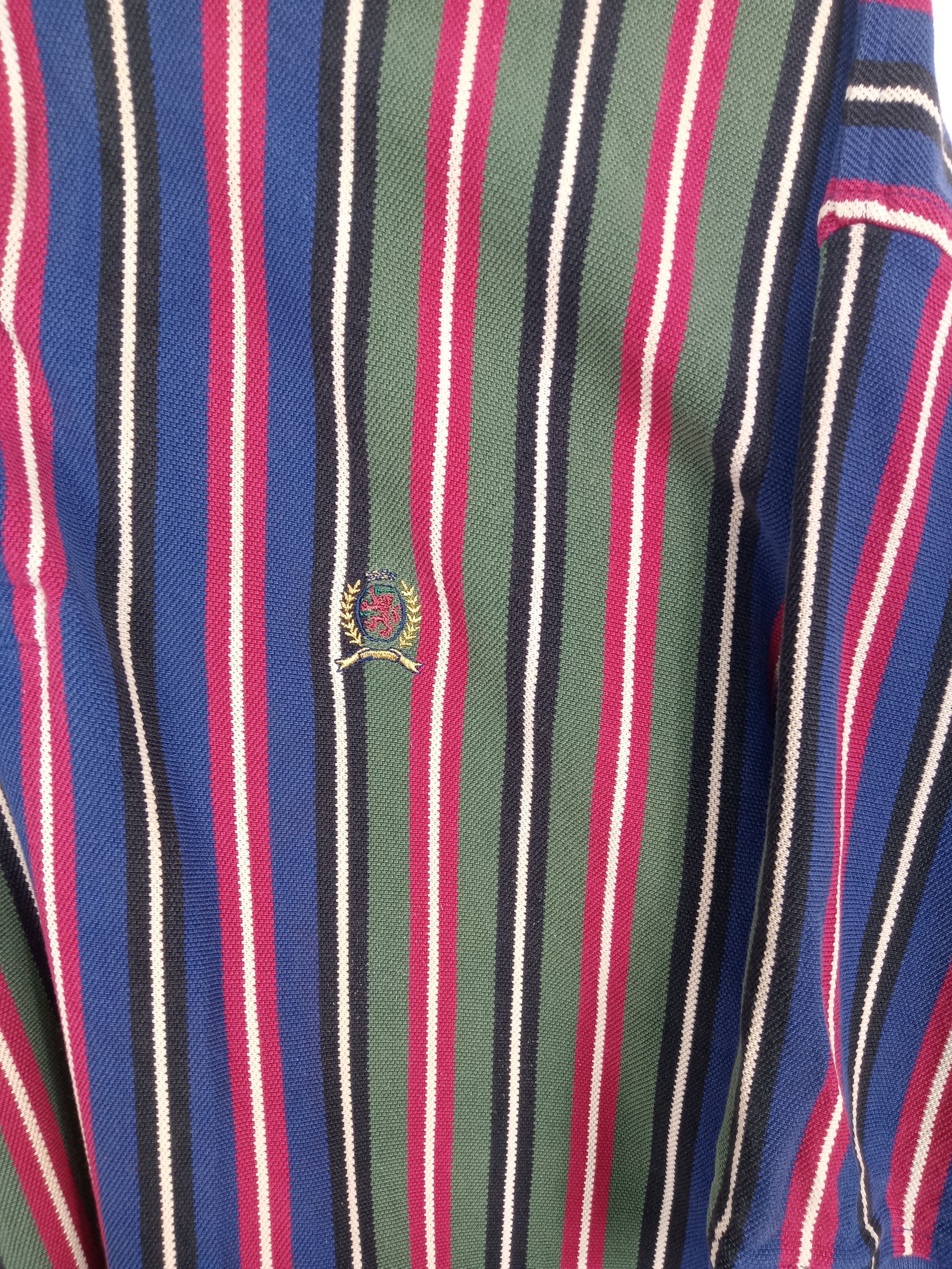 Tommy Hilfiger × Vintage Vintage Tommy Hilfiger Polo Shirt Size US XL / EU 56 / 4 - 4 Thumbnail