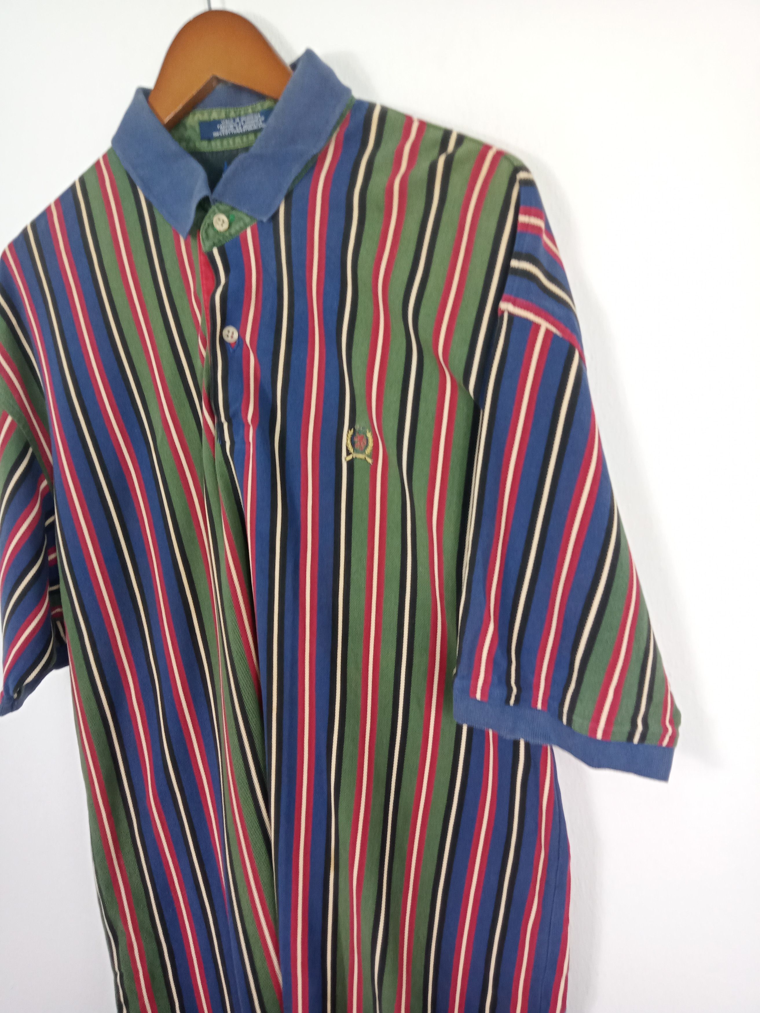 Tommy Hilfiger × Vintage Vintage Tommy Hilfiger Polo Shirt Size US XL / EU 56 / 4 - 3 Thumbnail