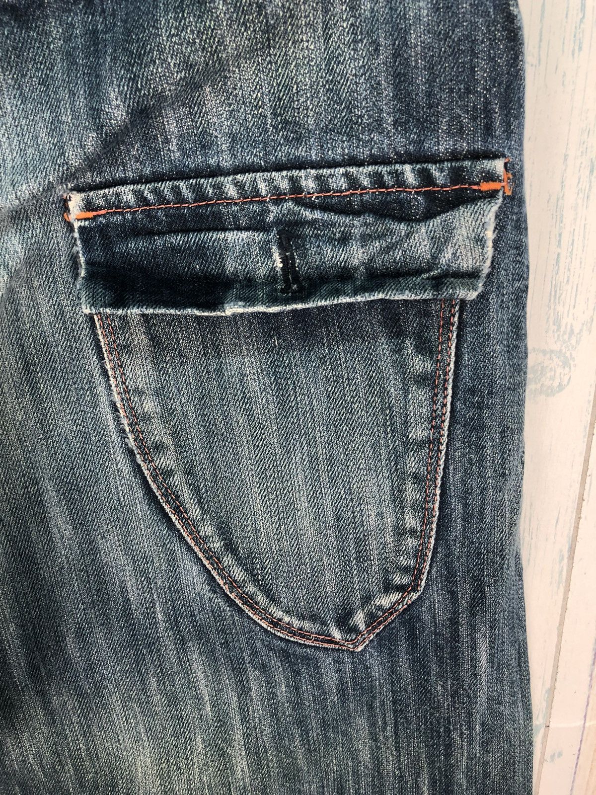Japanese Brand Vintage Kato Denim Jeans Rare Design Made In Japan Size US 33 - 9 Thumbnail