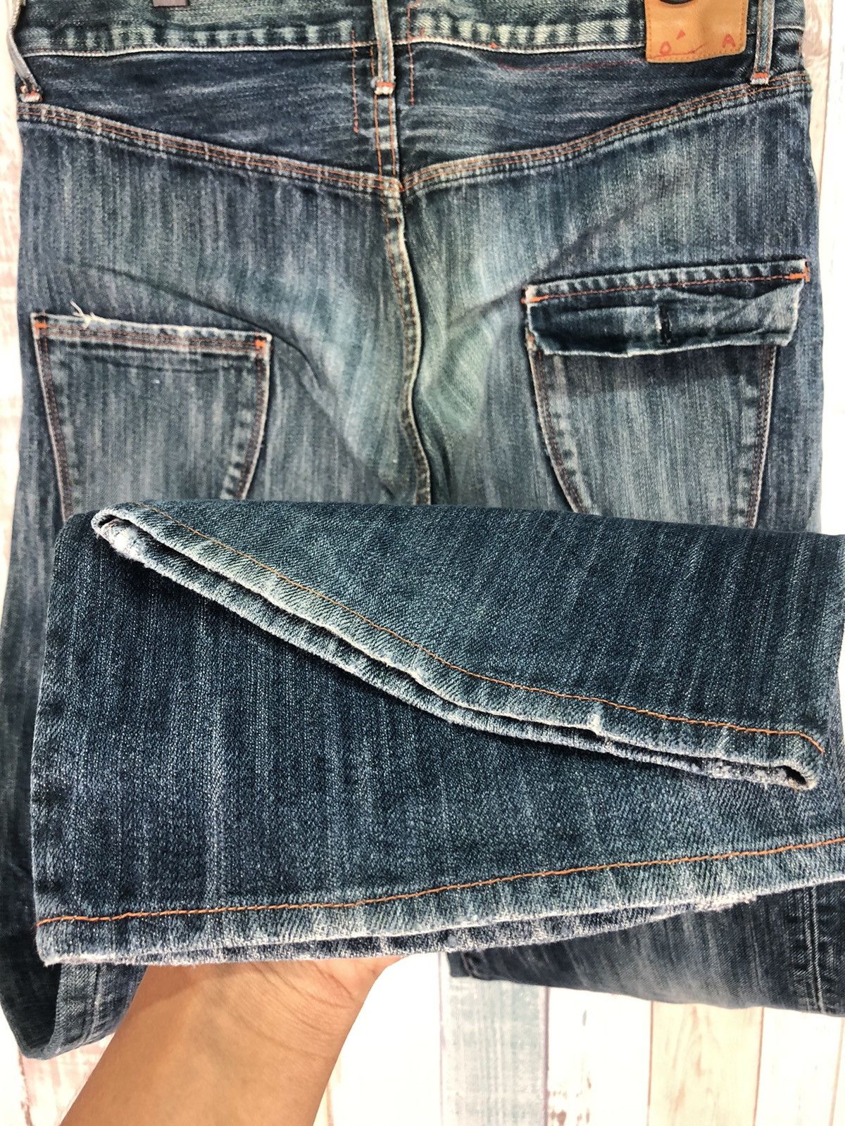 Japanese Brand Vintage Kato Denim Jeans Rare Design Made In Japan Size US 33 - 11 Thumbnail