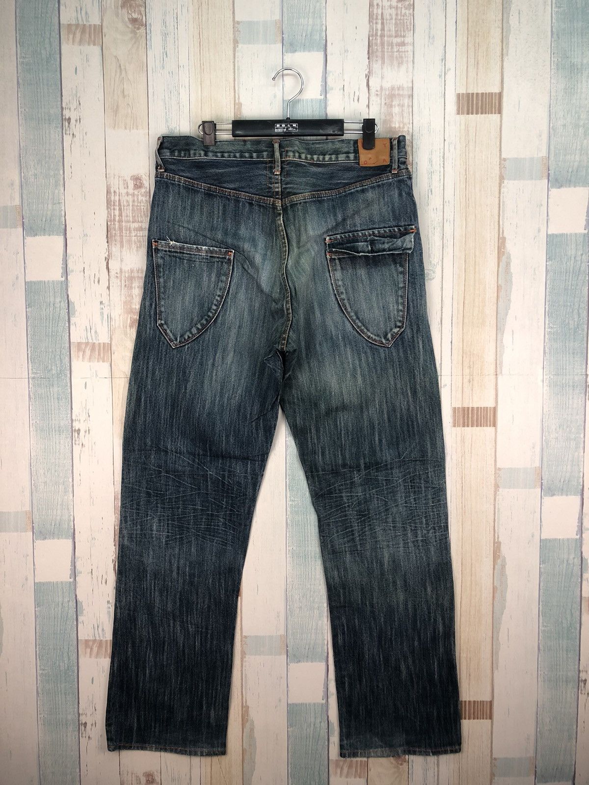 Japanese Brand Vintage Kato Denim Jeans Rare Design Made In Japan Size US 33 - 2 Thumbnail