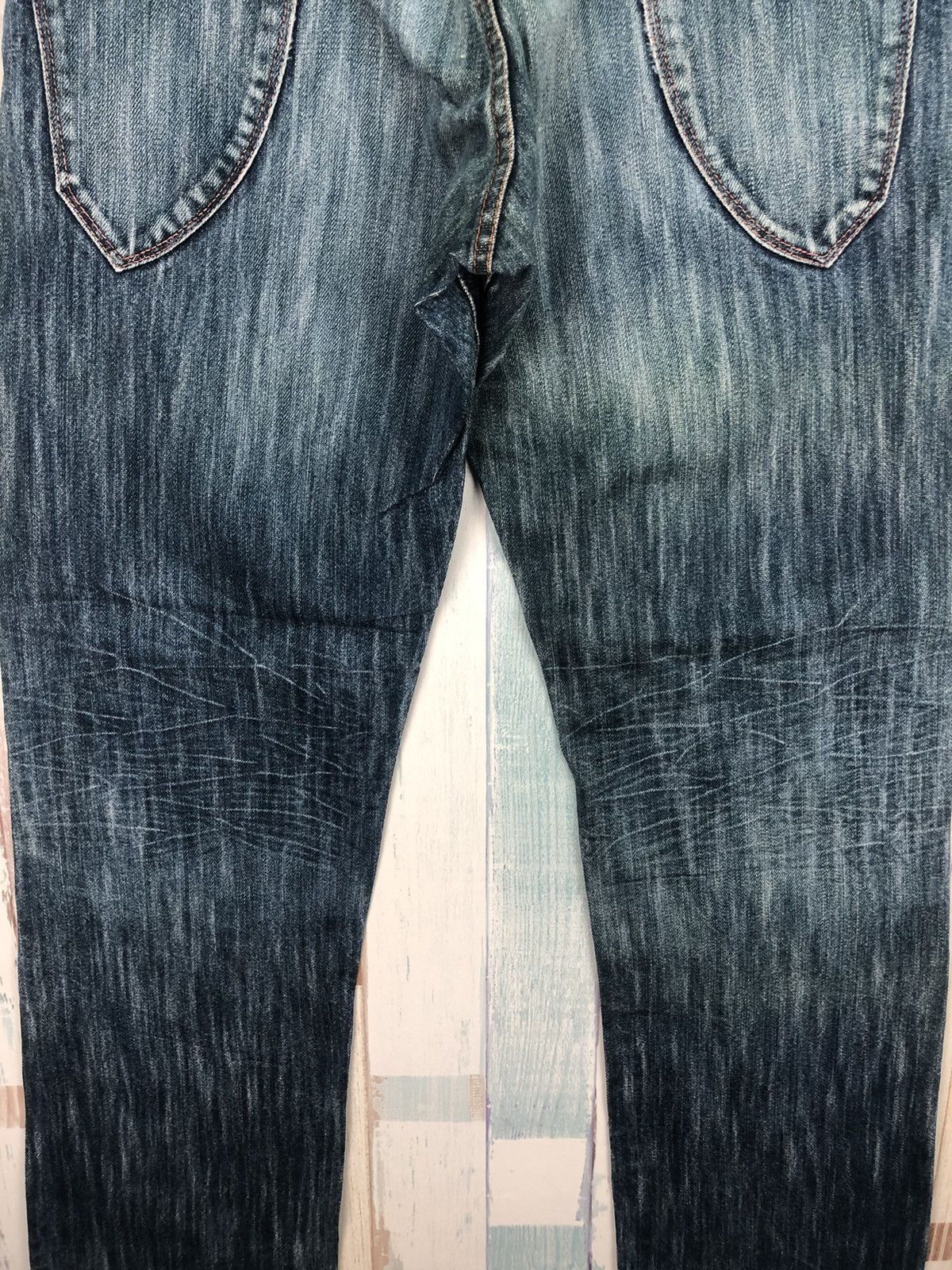 Japanese Brand Vintage Kato Denim Jeans Rare Design Made In Japan Size US 33 - 10 Thumbnail