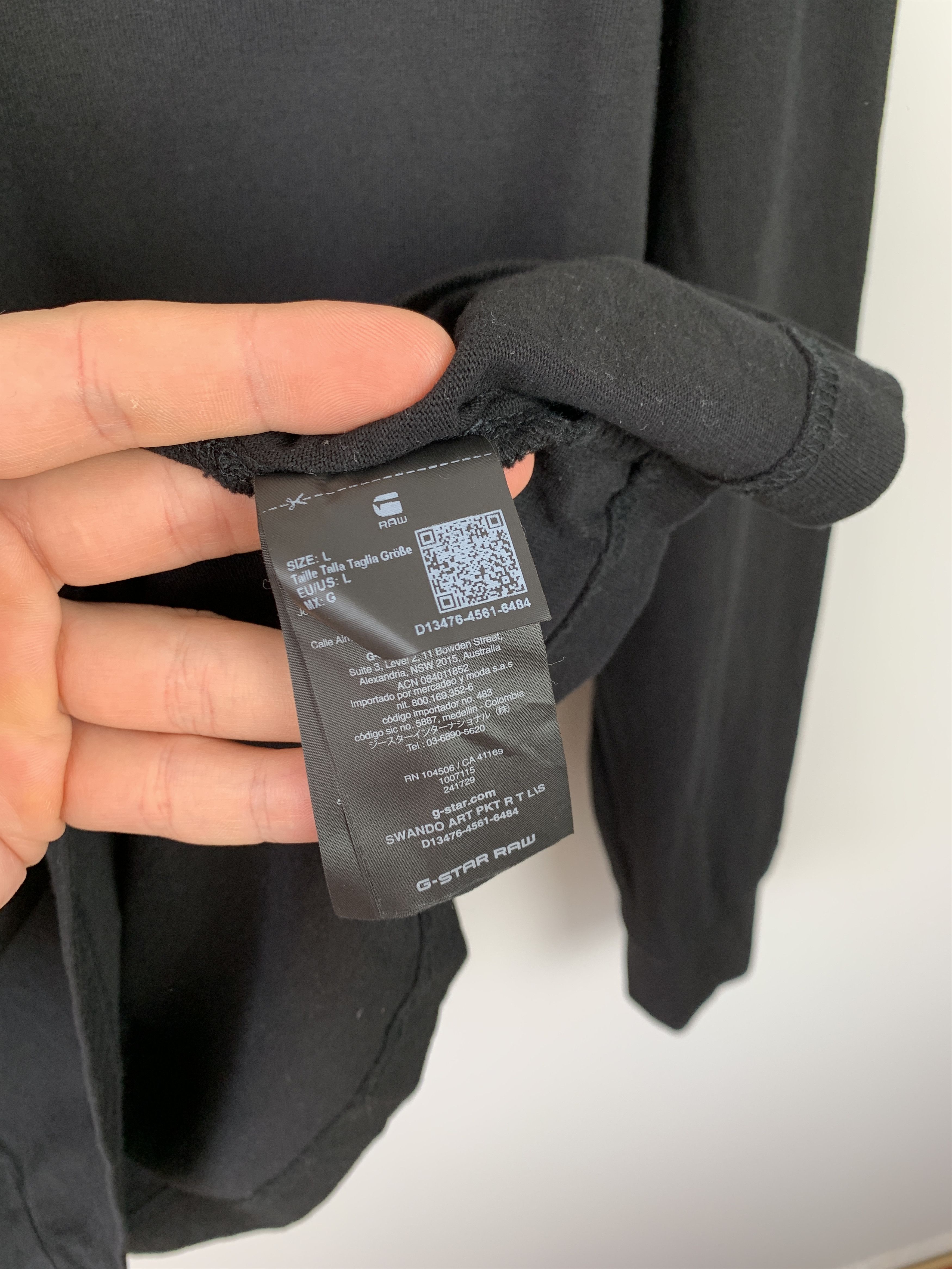 G-Star G-Star RAW Swando Art Long Sleeve Shirt Sweatshirt Black Size US L / EU 52-54 / 3 - 7 Thumbnail