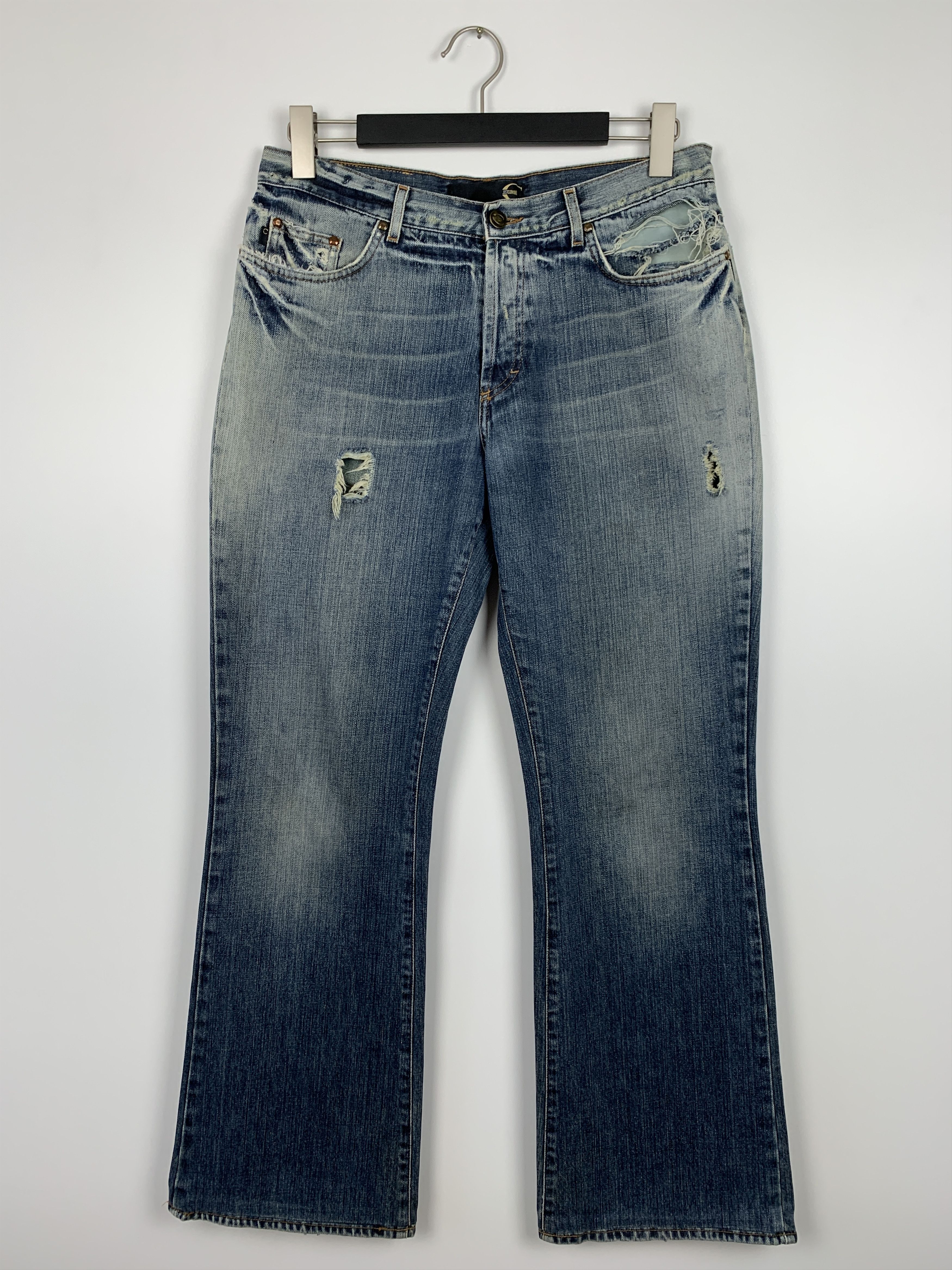 Just Cavalli × Vintage Vintage Just Cavalli Flared Jeans Size 35/49 Size US 35 - 1 Thumbnail