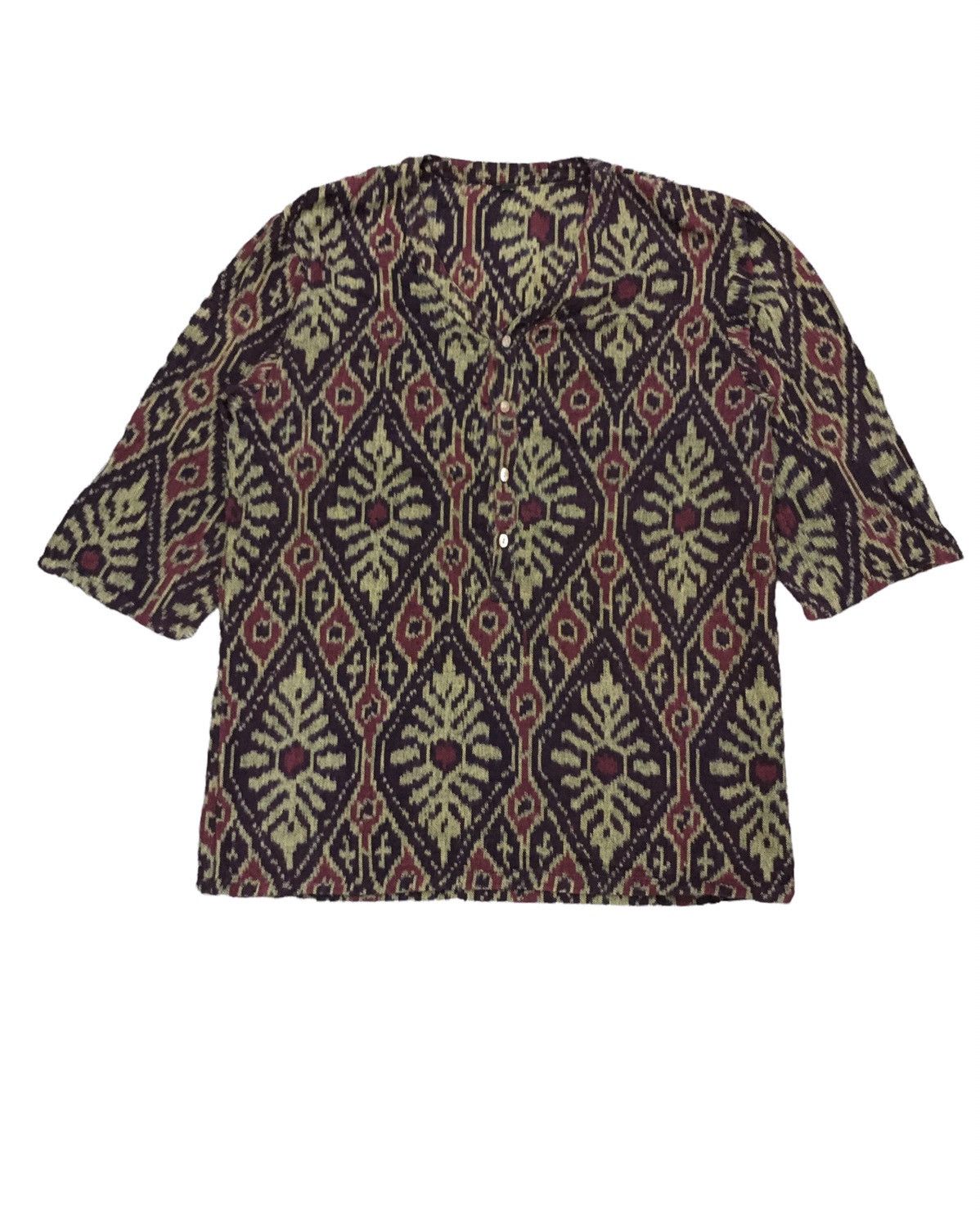 Japanese brand shirt native/navajo style