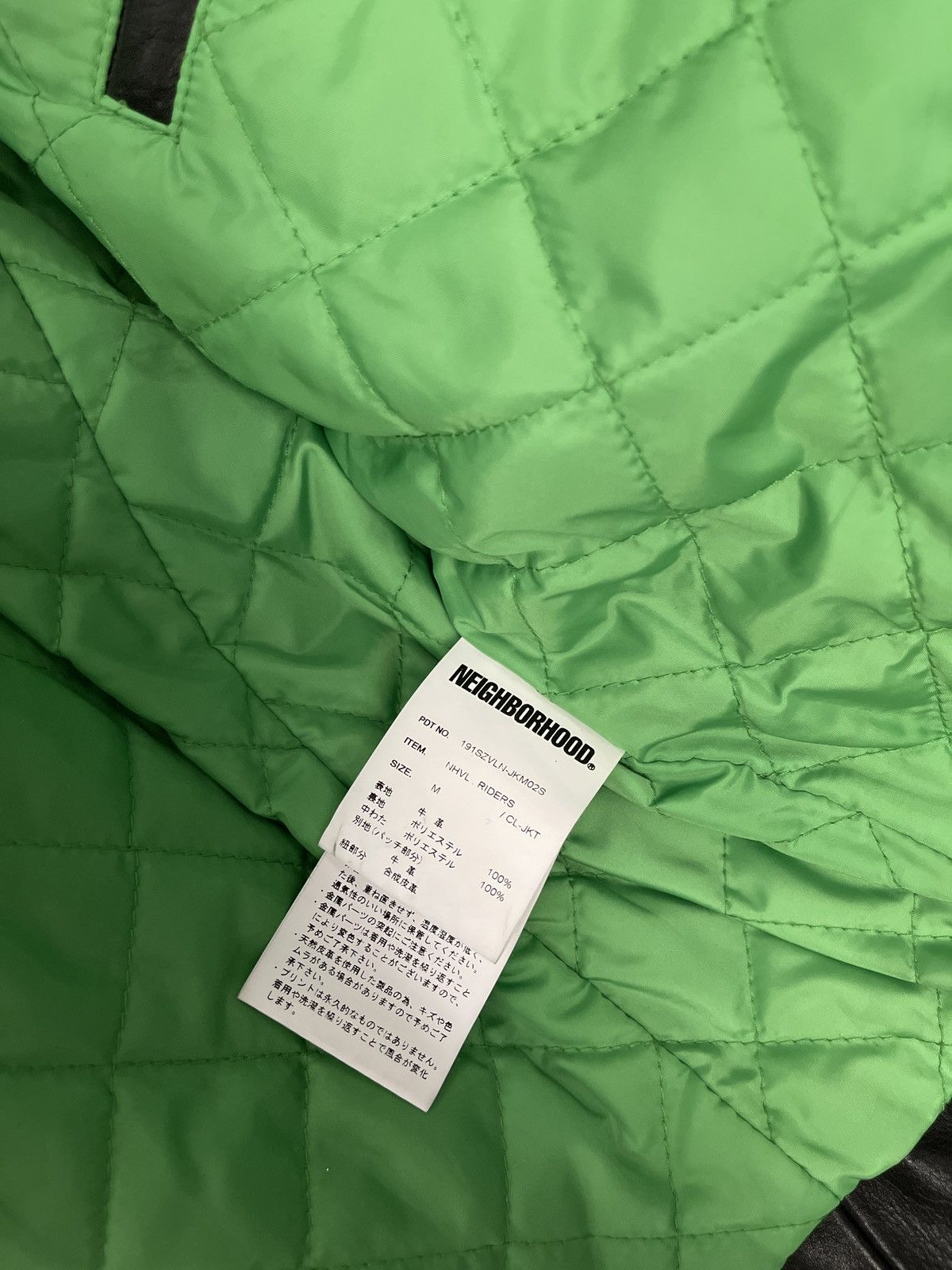 Neighborhood × Vlone Vlone x Neighborhood Skeleton Leather Jacket Black Green Size US M / EU 48-50 / 2 - 5 Thumbnail