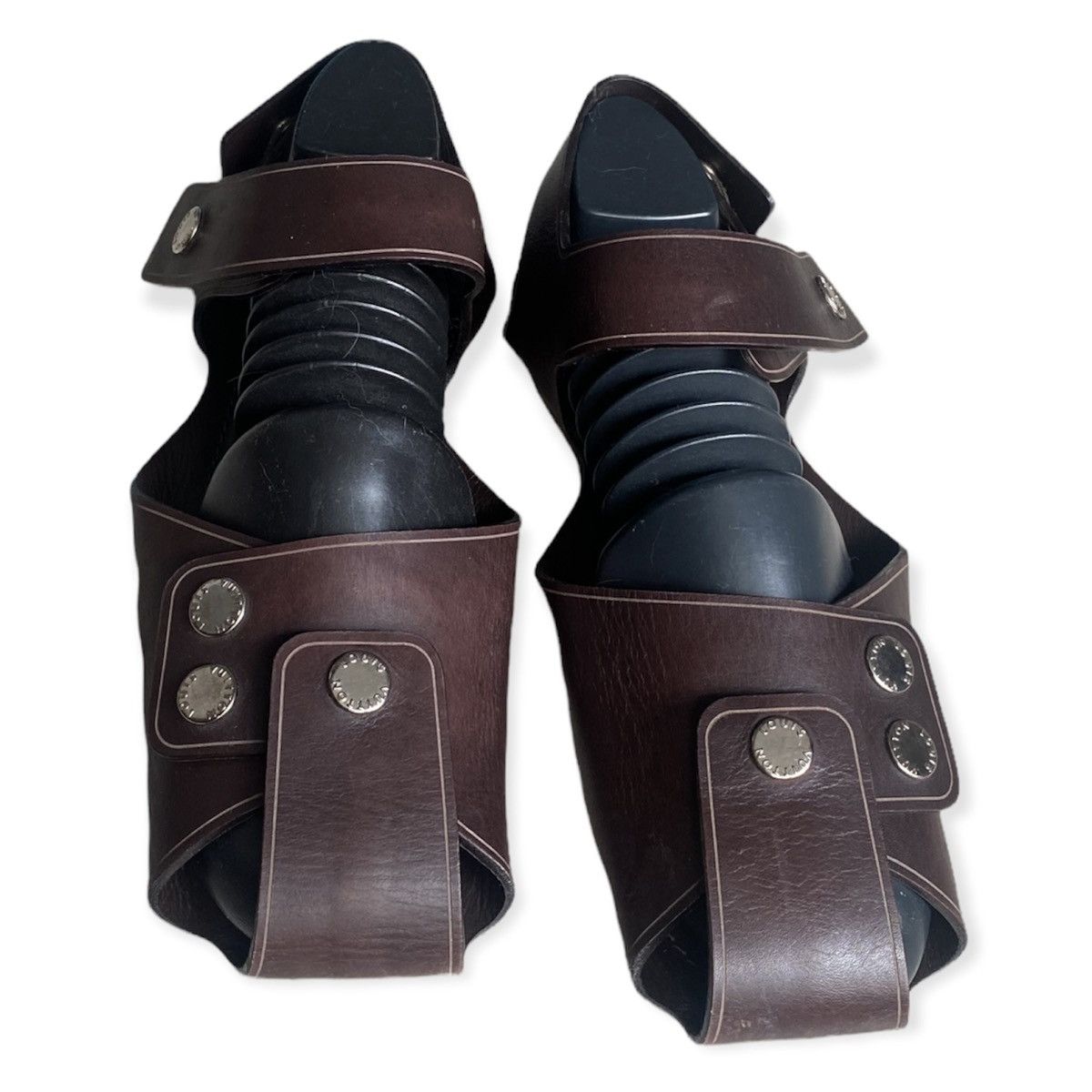 Kim Jones × Louis Vuitton Runway SS12 Leather Sandals Size US 9 / EU 42 - 4 Thumbnail