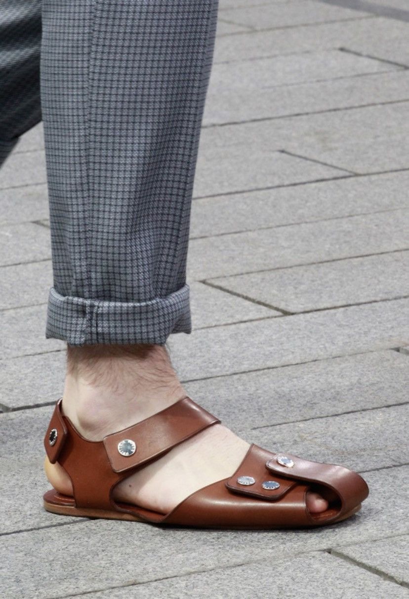 Kim Jones × Louis Vuitton Runway SS12 Leather Sandals Size US 9 / EU 42 - 2 Thumbnail